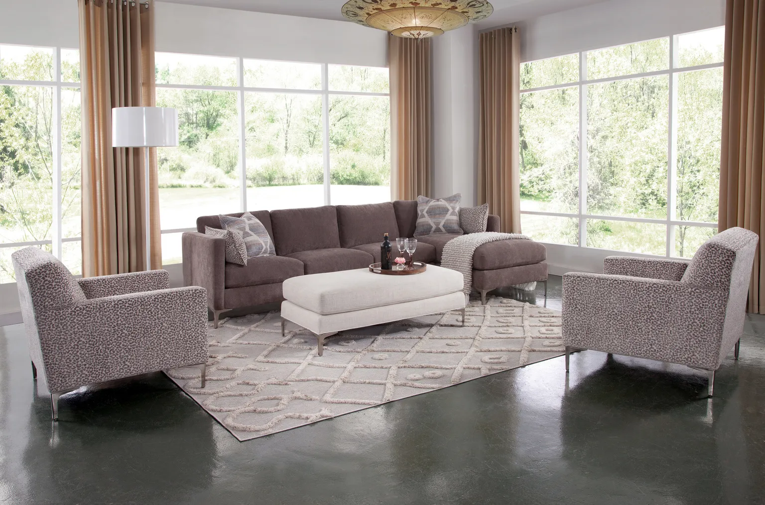 Lenox Chaise Sectional (Metal leg) +69 fabrics 5 Lenox Chaise Sectional (Metal leg) +69 fabrics
