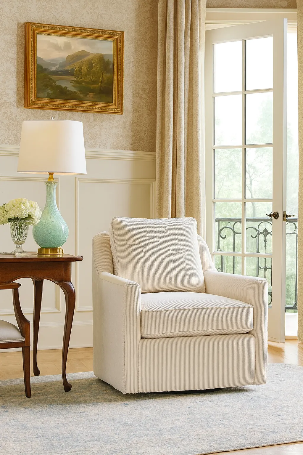 Leighton Memory Swivel Chair (+69 fabrics) 3 Leighton Memory Swivel Chair (+69 fabrics)
