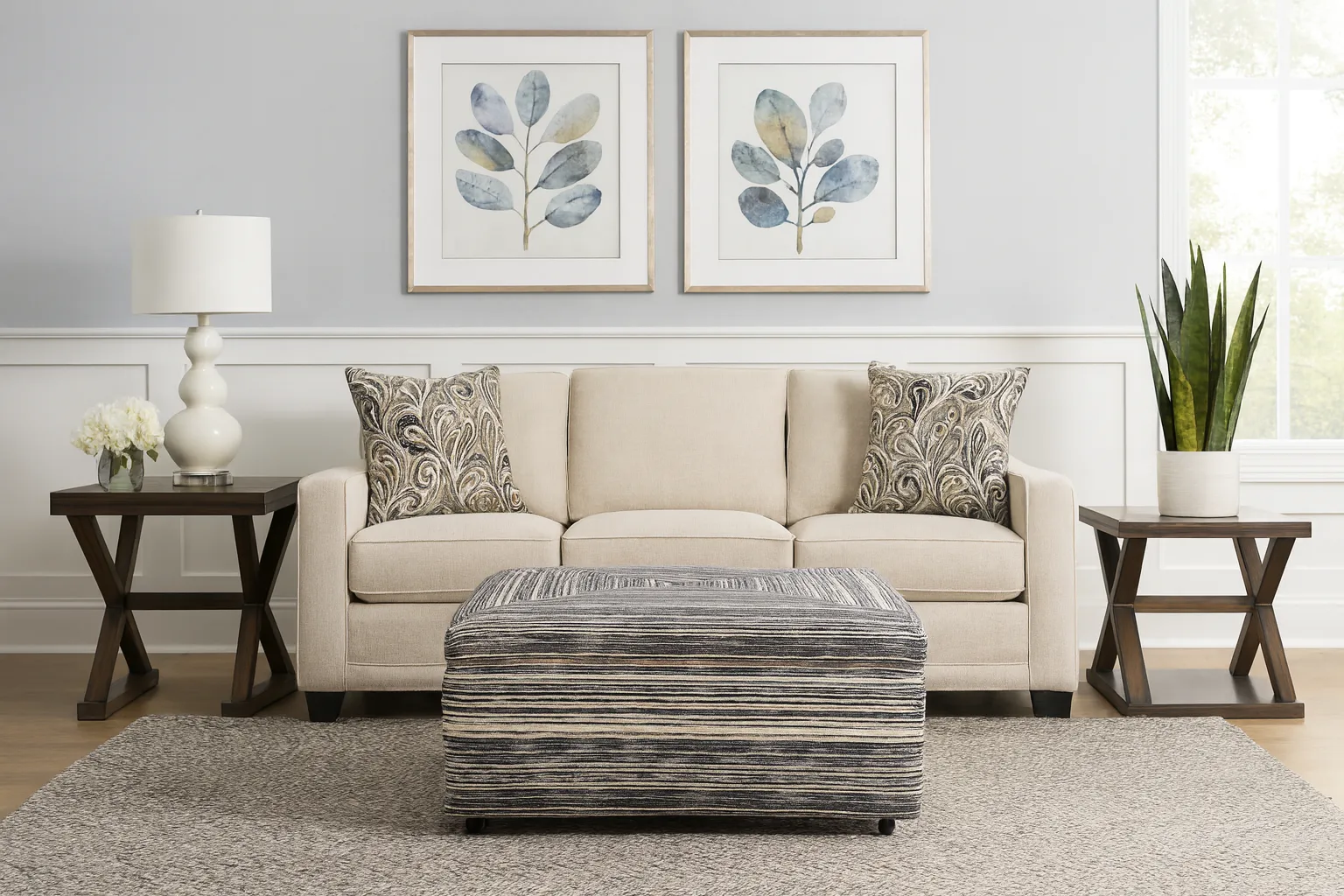Fremont 39" Square Cocktail Ottoman (+69 fabrics) 2 Fremont 39" Square Cocktail Ottoman (+69 fabrics)