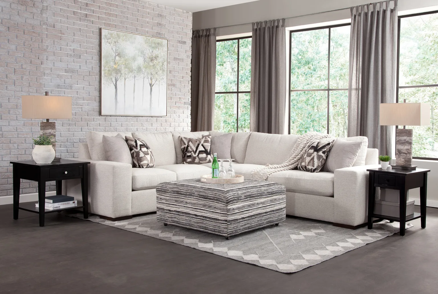 Fremont 39" Square Cocktail Ottoman (+69 fabrics) 3 Fremont 39" Square Cocktail Ottoman (+69 fabrics)