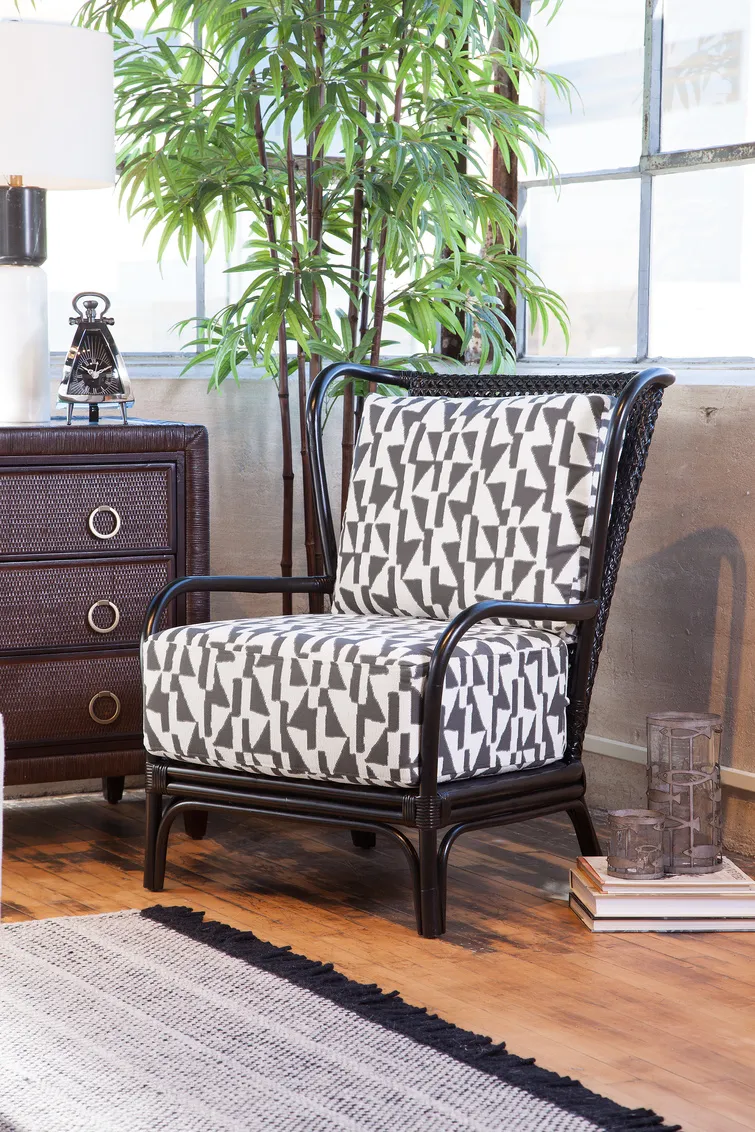 Sven Rattan Accent Chair Blue (+28 finishes +65 fabrics) 6 Sven Rattan Accent Chair Blue (+28 finishes +65 fabrics)