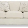 Alabaster LF7329 Leather and Fabric Sofa (92")