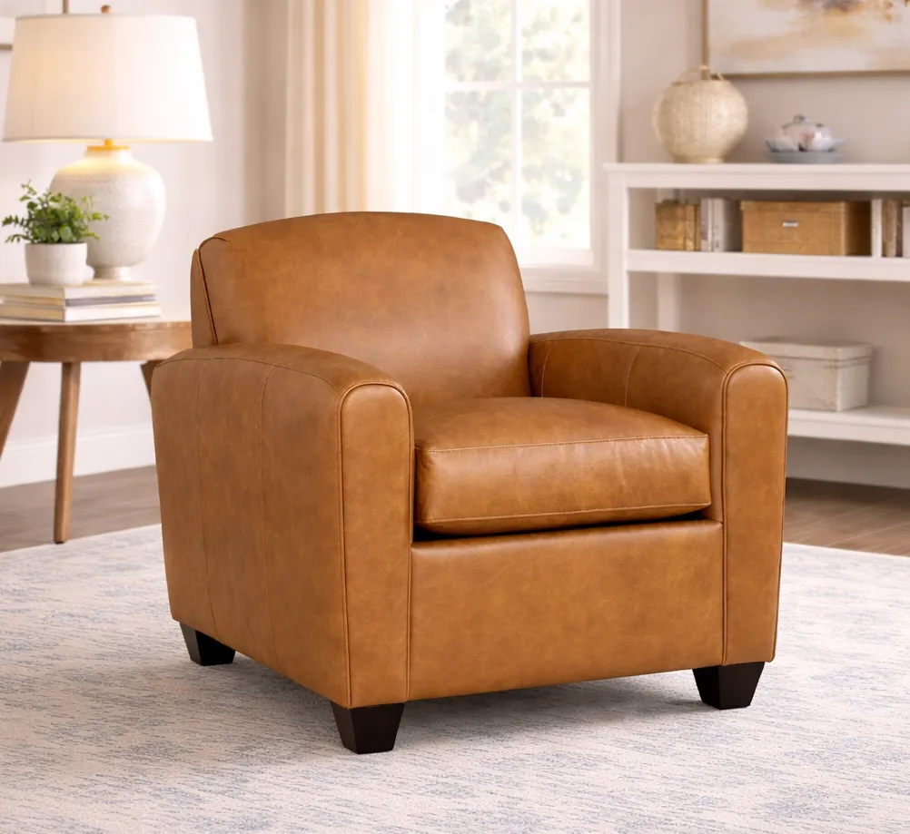 Cigar 0554 Leather Accent Chair (+40 Premium Leathers) 5 Cigar 0554 Leather Accent Chair (+40 Premium Leathers)
