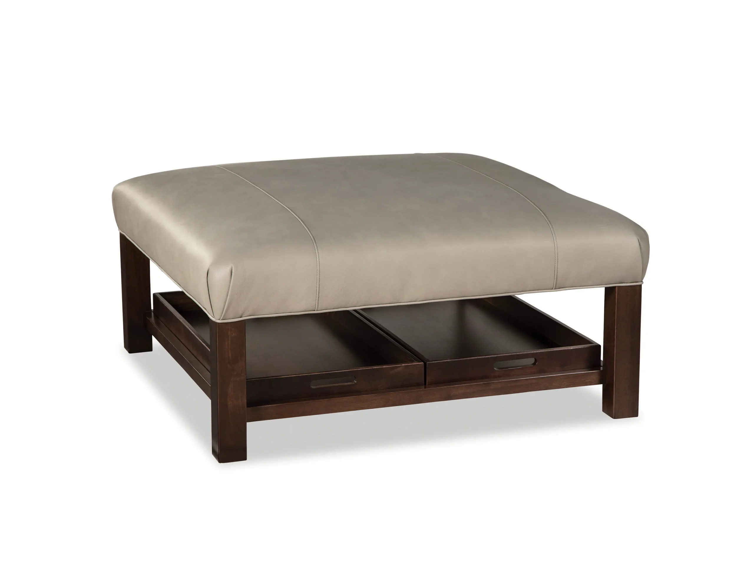 Laramie Top-Grain Leather 42" Square Ottoman (Leather choices) L024600 1 Laramie Top-Grain Leather 42" Square Ottoman (Leather choices) L024600