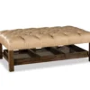 Linda L0346 Rectangular Cocktail Ottoman (+40 top-grain leathers) 33" x 58"