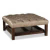 Lyle Top Grain Leather 42" Square Ottoman (Leather choices) L024500