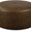 Paradox 36” Round Cocktail Leather Ottoman (+40 Premium Leathers)