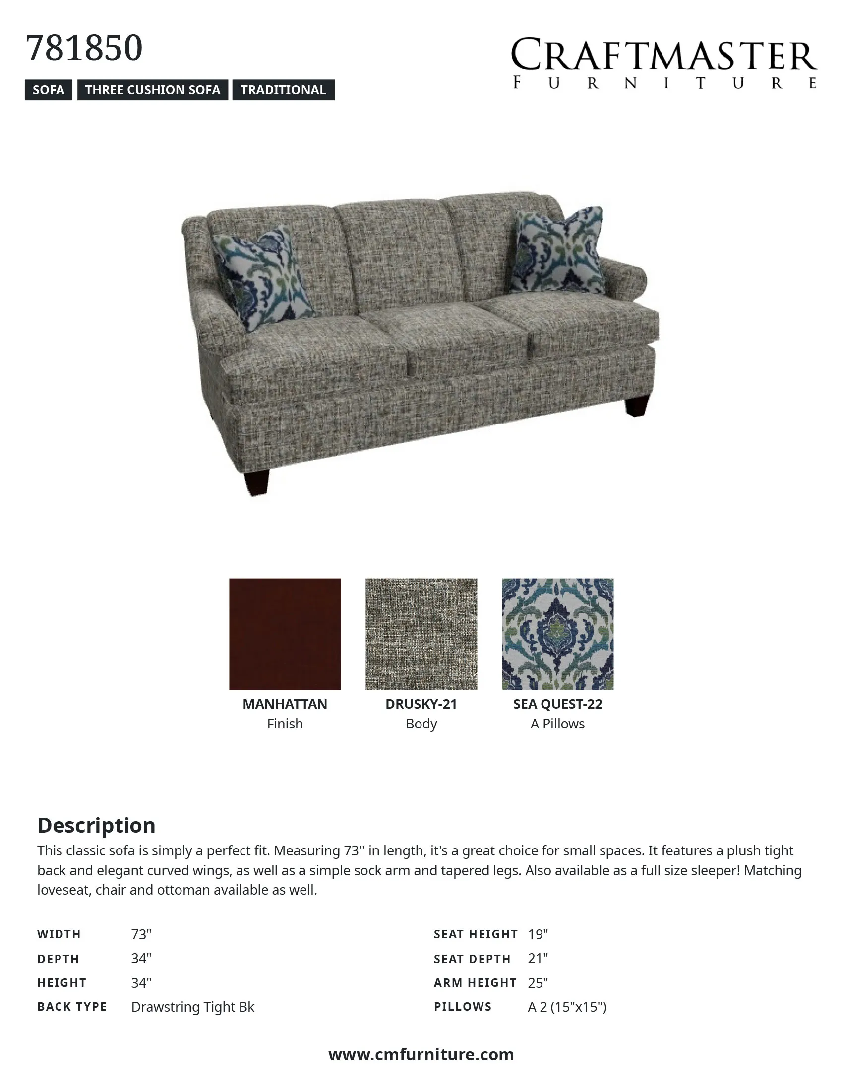 Santiago 7818 Sofa - IN STOCK 14 Santiago 7818 Sofa - IN STOCK