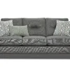Max Pepper 87" Sofa (Includes Pillows - Performance Fabric)