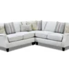 Charlotte Parchment Three Piece Sectional (Includes Pillows)