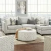 Palm Beach Chaise Three Piece Sofa Sectional (Includes Pillows)