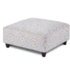 Evanwood Smokey Blue Square Cocktail Ottoman 6 Evanwood Smokey Blue Square Cocktail Ottoman