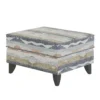 Mountain Ridge Sunset Ottoman