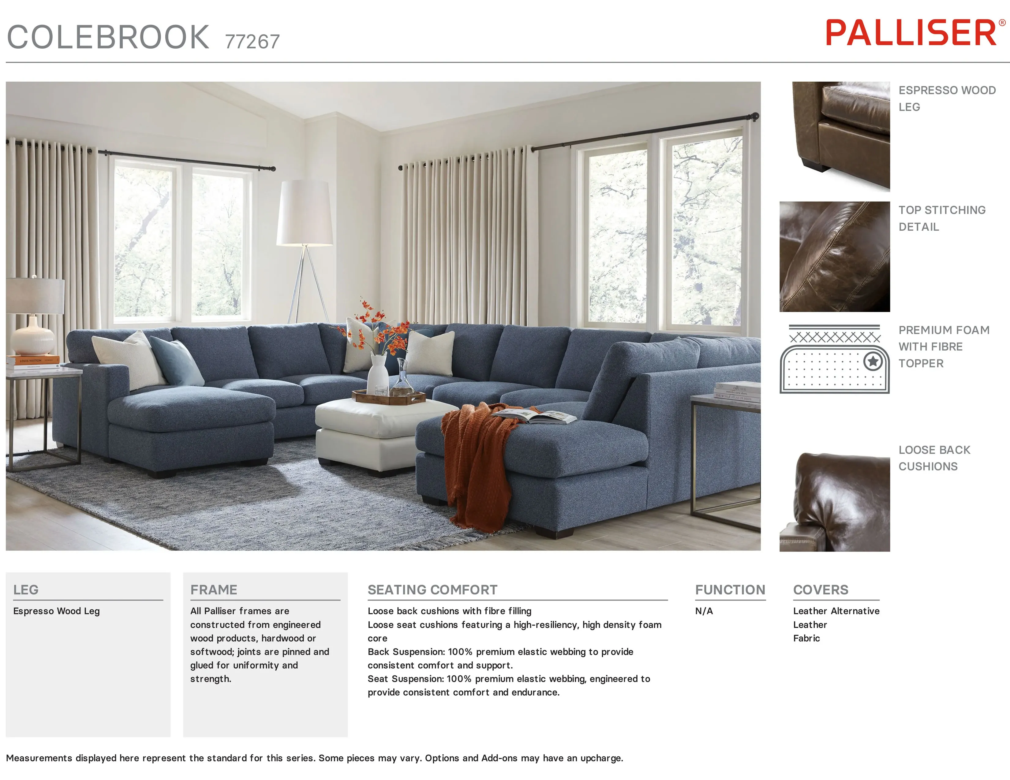Colebrook 77265 Sofa (94") +100 leathers 14 Colebrook 77265 Sofa (94") +100 leathers