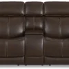 View 1524 Triple Power Reclining Console Loveseat (050-70) +3 colors - In stock