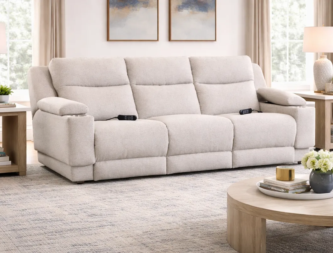 Bellaire 377 Triple Power Zero Gravity Reclining Sofa with Center Drop-Down Table (+100 fabrics and leathers) 2 Bellaire 377 Triple Power Zero Gravity Reclining Sofa with Center Drop-Down Table (+100 fabrics and leathers)