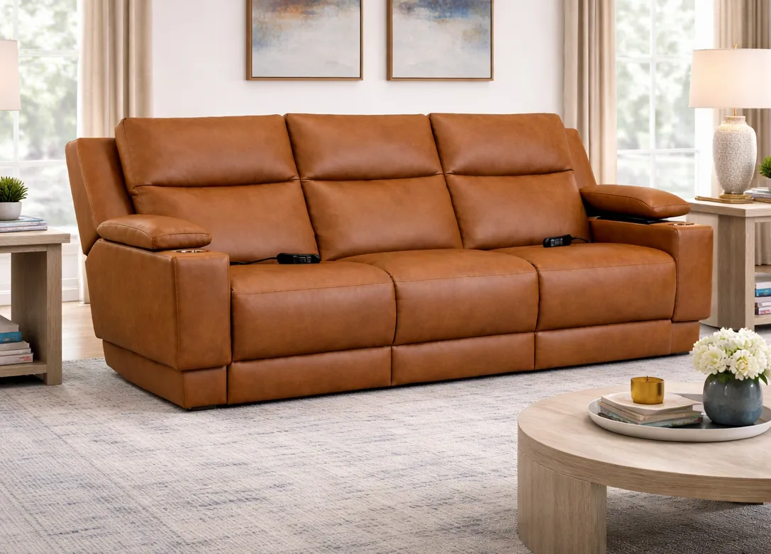 Bellaire 377 Triple Power Zero Gravity Reclining Sofa with Center Drop-Down Table (+100 fabrics and leathers) 8 Bellaire 377 Triple Power Zero Gravity Reclining Sofa with Center Drop-Down Table (+100 fabrics and leathers)