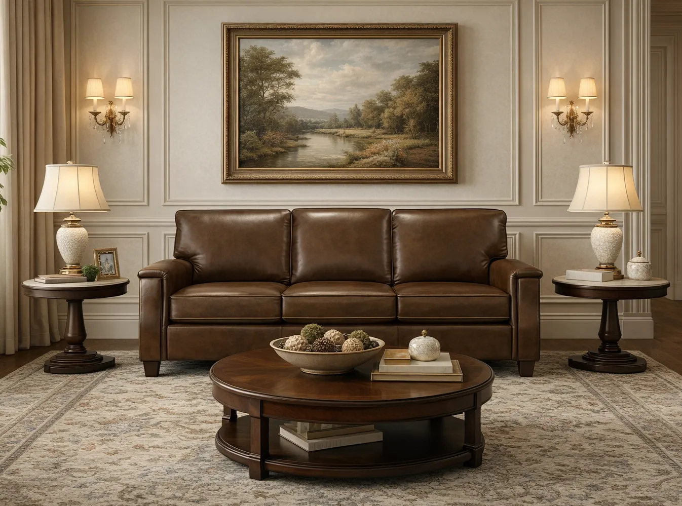 Salem 88" Leather Sofa (+29 Leathers) 2 Salem 88" Leather Sofa (+29 Leathers)