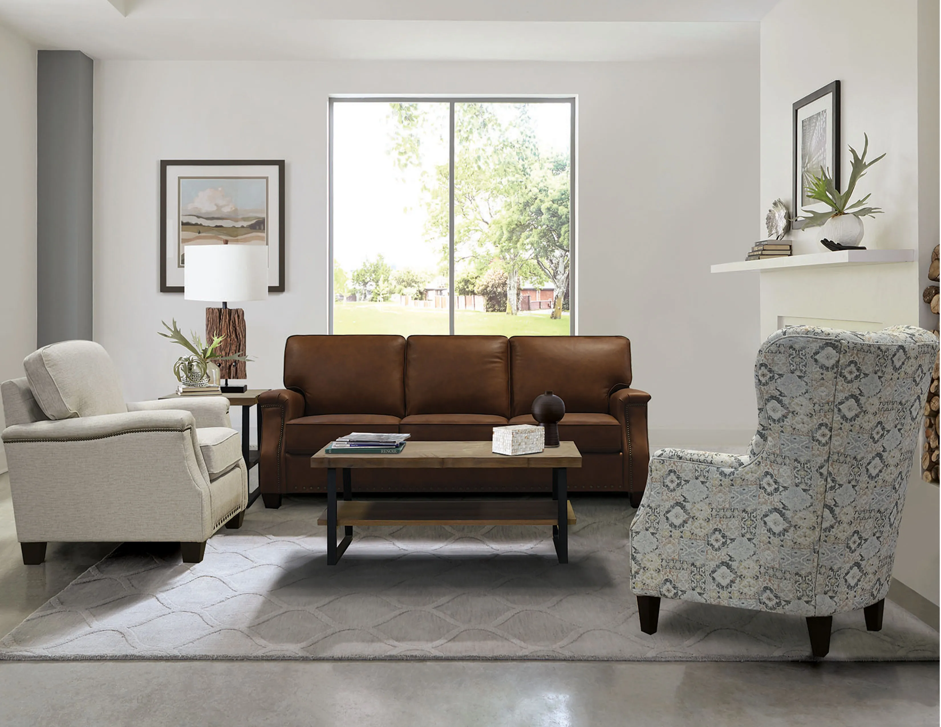 Salem 88" Leather Sofa (+29 Leathers) 3 Salem 88" Leather Sofa (+29 Leathers)