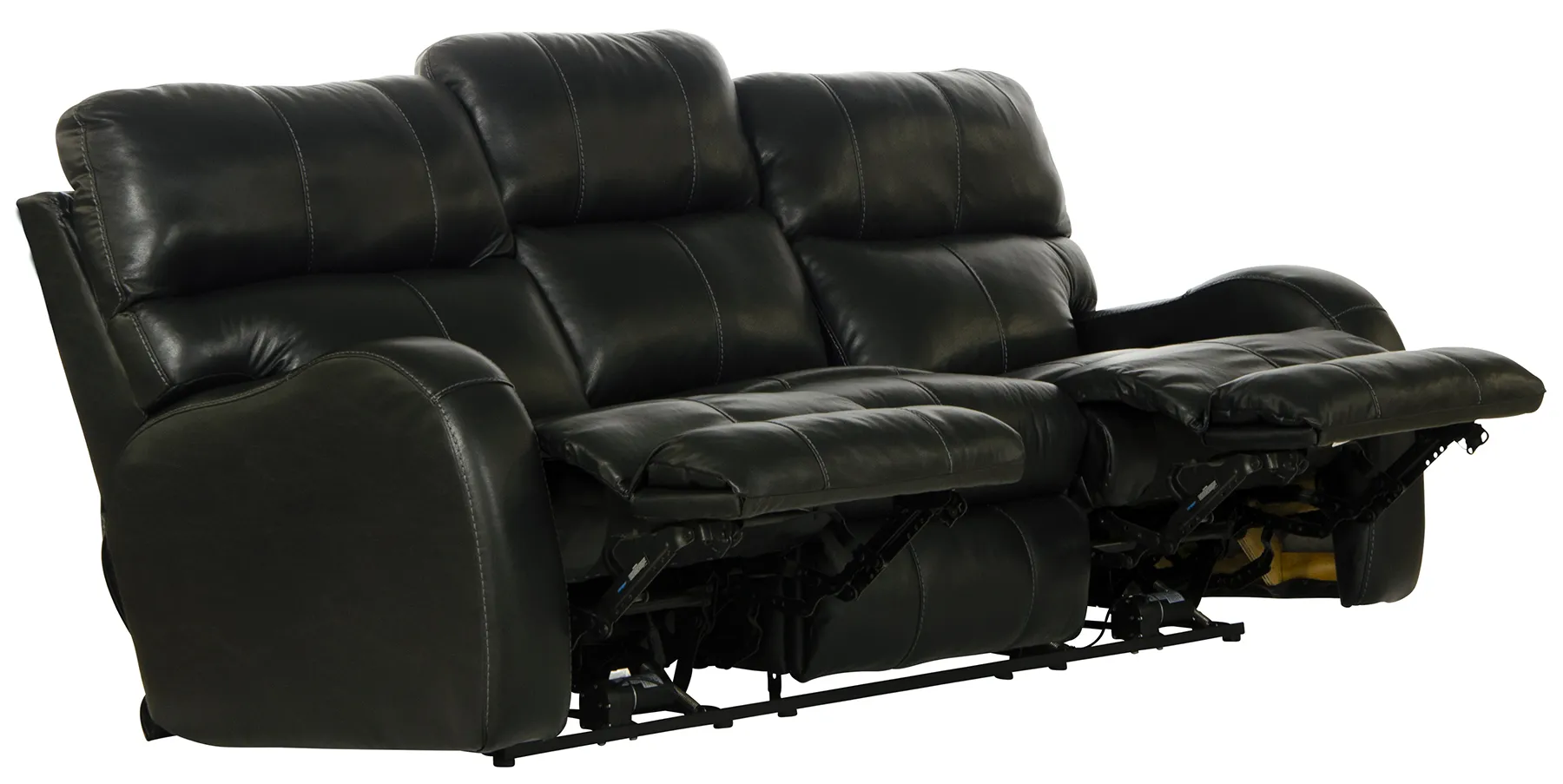 Angelo 83" Lay Flat Power Headrest Power Reclining Leather Sofa (two colors) 3 Angelo 83" Lay Flat Power Headrest Power Reclining Leather Sofa (two colors)