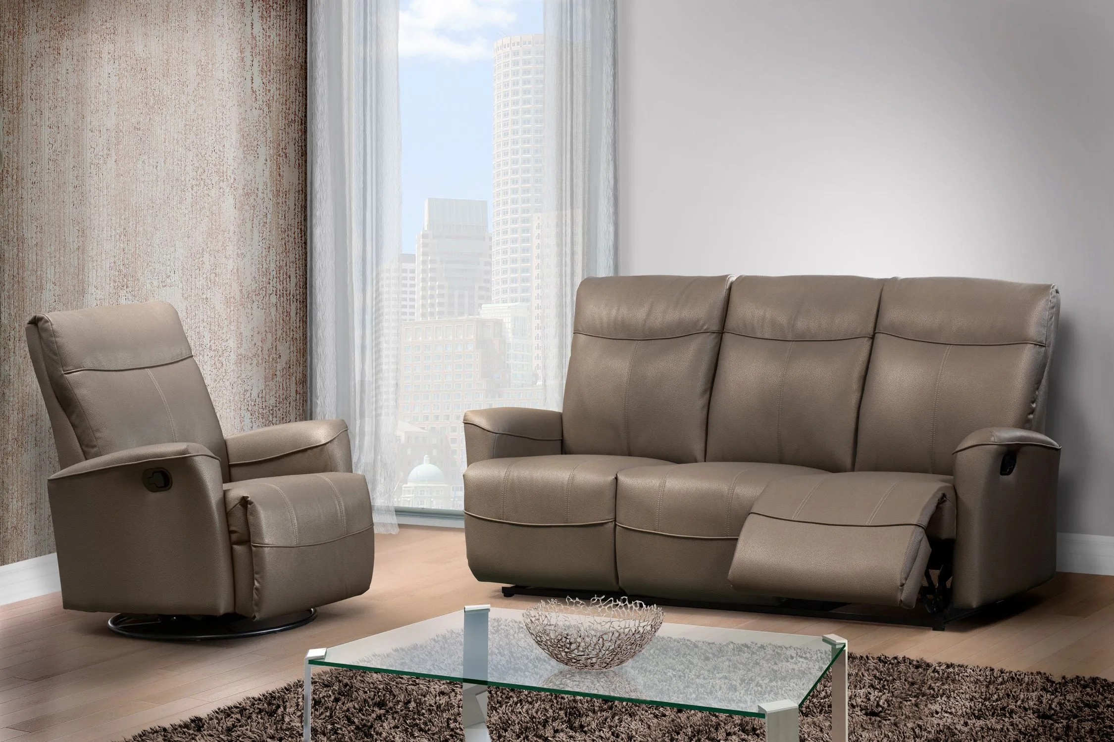 Lance 74" Reclining Sofa (+140 leathers) 10 Lance 74" Reclining Sofa (+140 leathers)