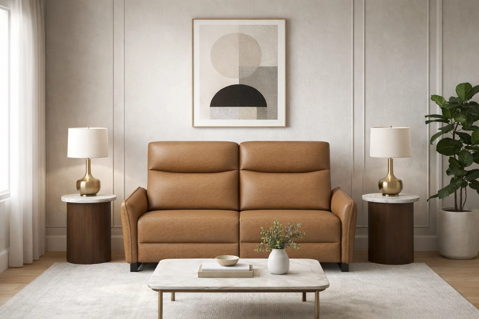 Flora Dual Power Reclining Sofa — Available in Standard & Wide Cushions, 140+ Leather Options, and 75", 80", or 107" Widths 4 Flora Dual Power Reclining Sofa — Available in Standard & Wide Cushions, 140+ Leather Options, and 75", 80", or 107" Widths