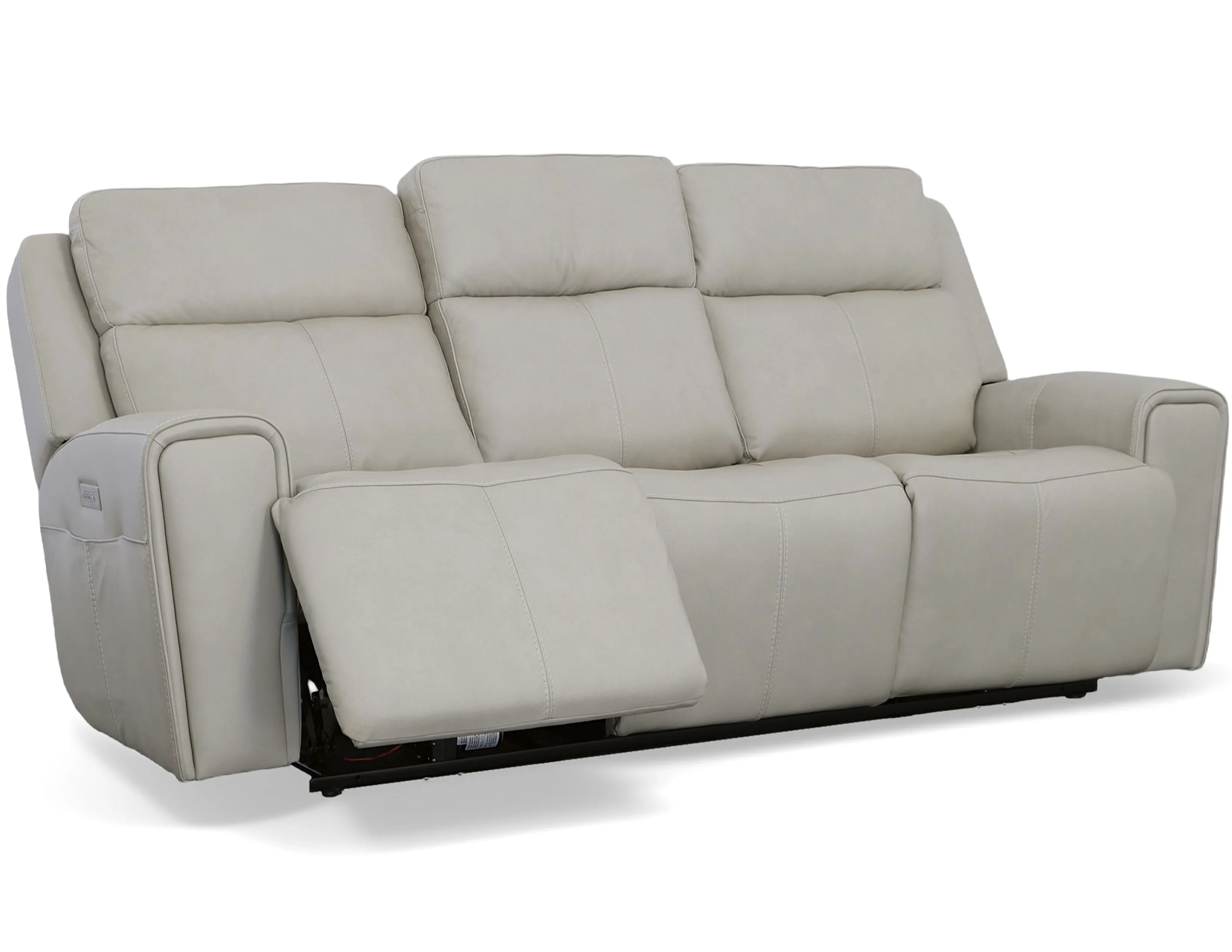 Barnett Power Reclining Loveseat with Console and Power Headrests and Lumbar (Chocolate leather) in stock 10 Barnett Power Reclining Loveseat with Console and Power Headrests and Lumbar (Chocolate leather) in stock