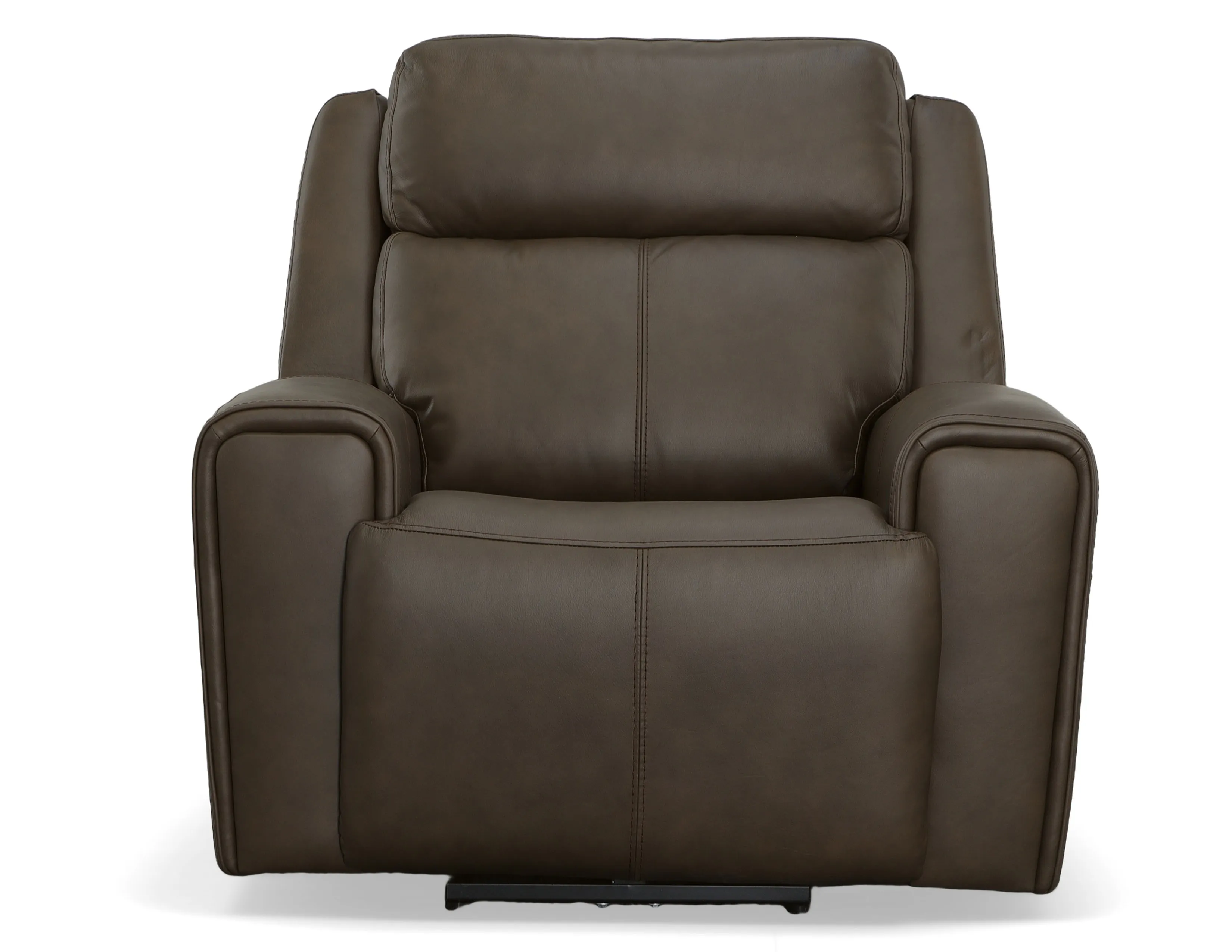 Barnett Power Reclining Loveseat with Console and Power Headrests and Lumbar (Chocolate leather) in stock 18 Barnett Power Reclining Loveseat with Console and Power Headrests and Lumbar (Chocolate leather) in stock