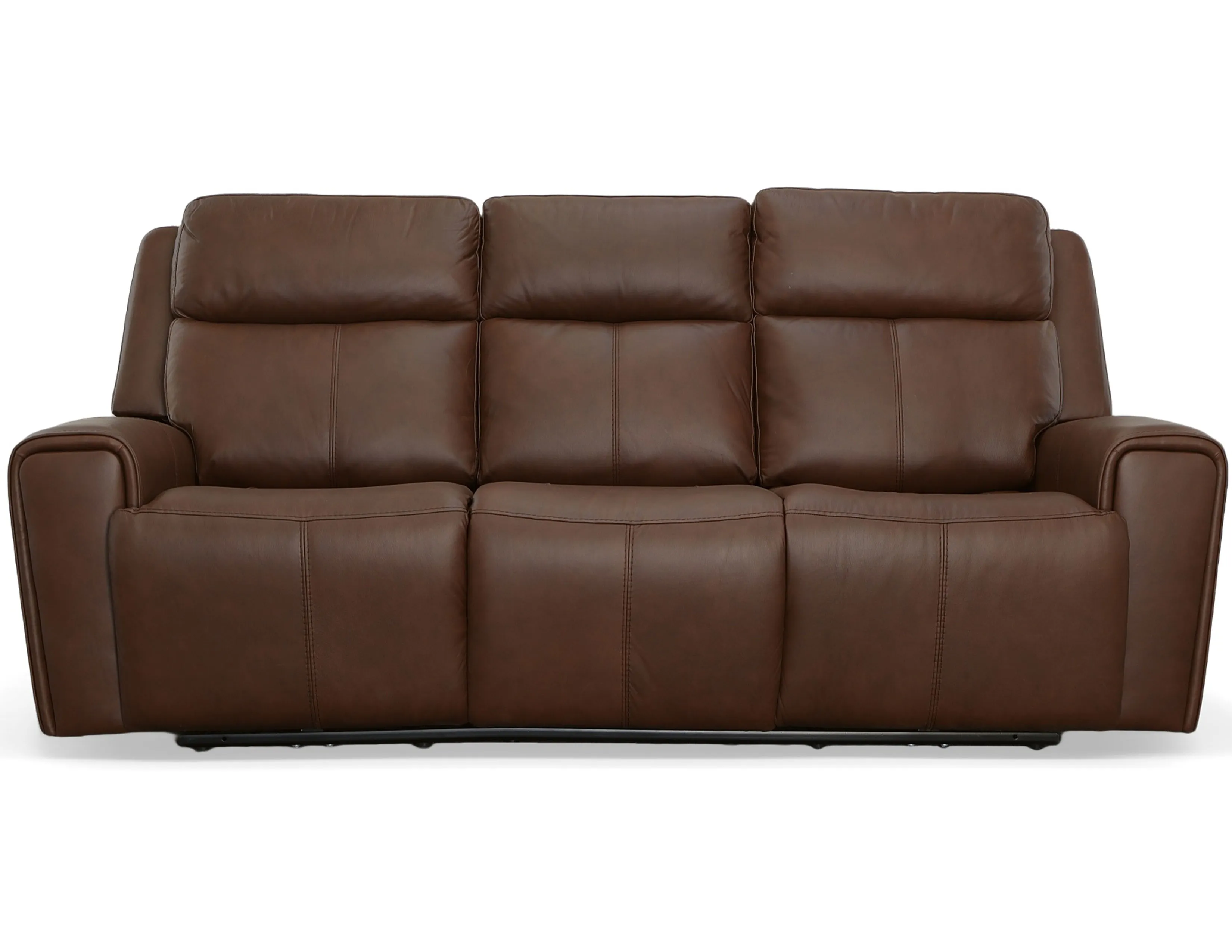 Barnett Power Reclining Loveseat with Console and Power Headrests and Lumbar (Chocolate leather) in stock 7 Barnett Power Reclining Loveseat with Console and Power Headrests and Lumbar (Chocolate leather) in stock