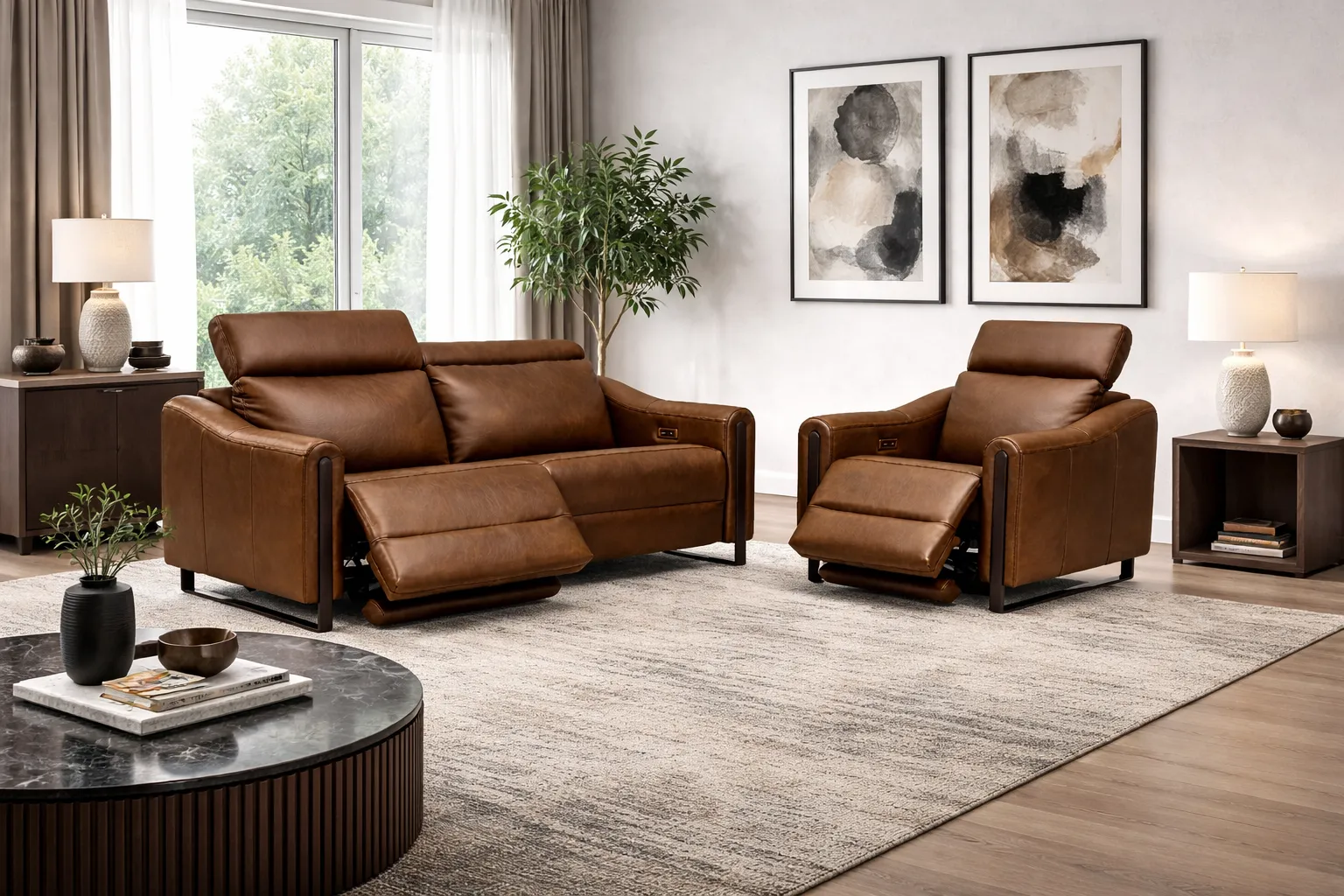 John Dual Power Reclining Sofa — Available in Standard & Wide Cushions, 140+ Leather Options, and 78", 82", or 110" Widths 14 John Dual Power Reclining Sofa — Available in Standard & Wide Cushions, 140+ Leather Options, and 78", 82", or 110" Widths