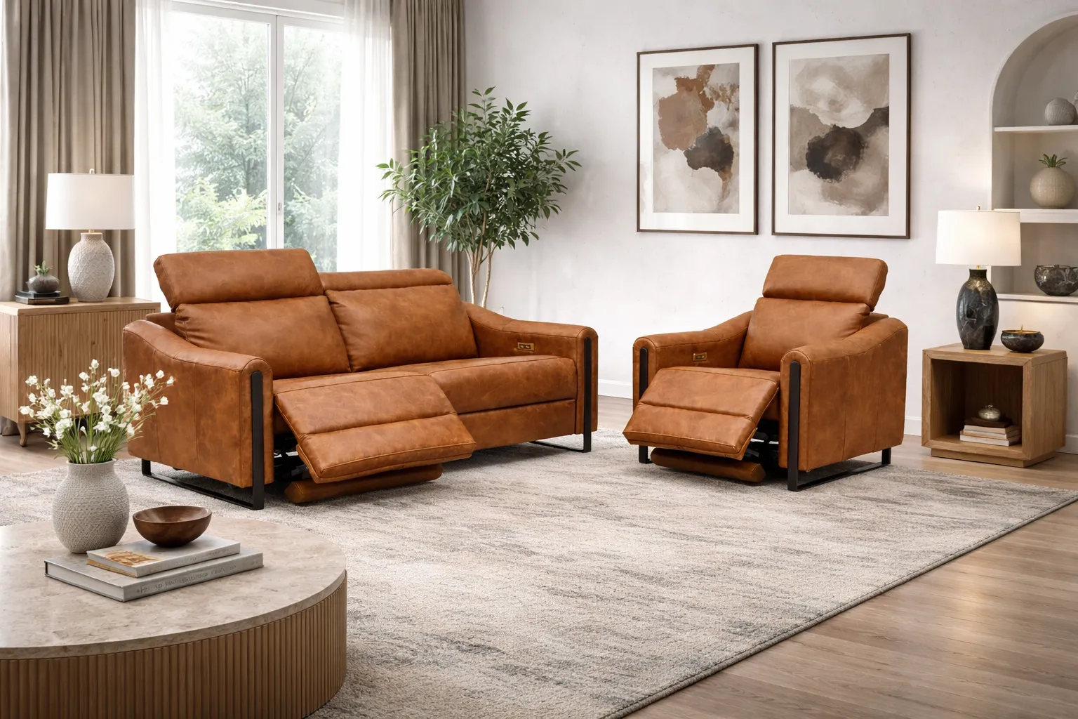 John Dual Power Reclining Sofa — Available in Standard & Wide Cushions, 140+ Leather Options, and 78", 82", or 110" Widths 23 John Dual Power Reclining Sofa — Available in Standard & Wide Cushions, 140+ Leather Options, and 78", 82", or 110" Widths