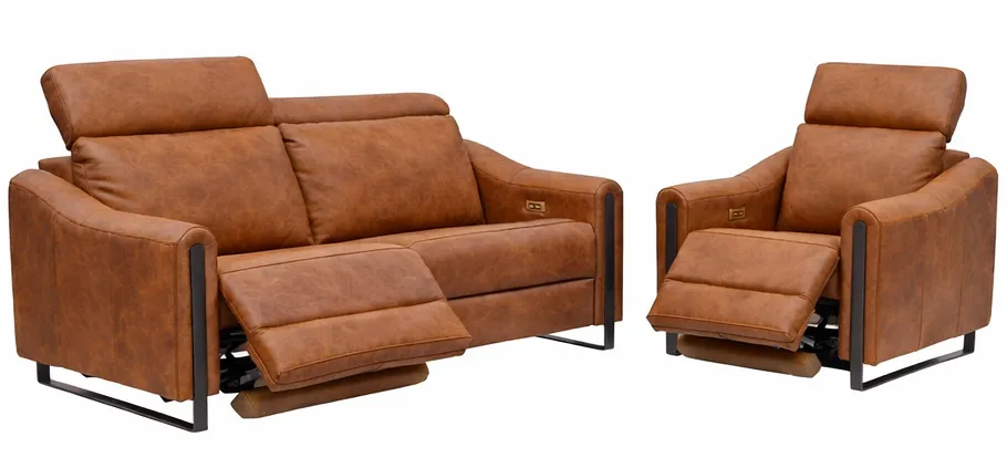 John Dual Power Reclining Sofa — Available in Standard & Wide Cushions, 140+ Leather Options, and 78", 82", or 110" Widths 27 John Dual Power Reclining Sofa — Available in Standard & Wide Cushions, 140+ Leather Options, and 78", 82", or 110" Widths