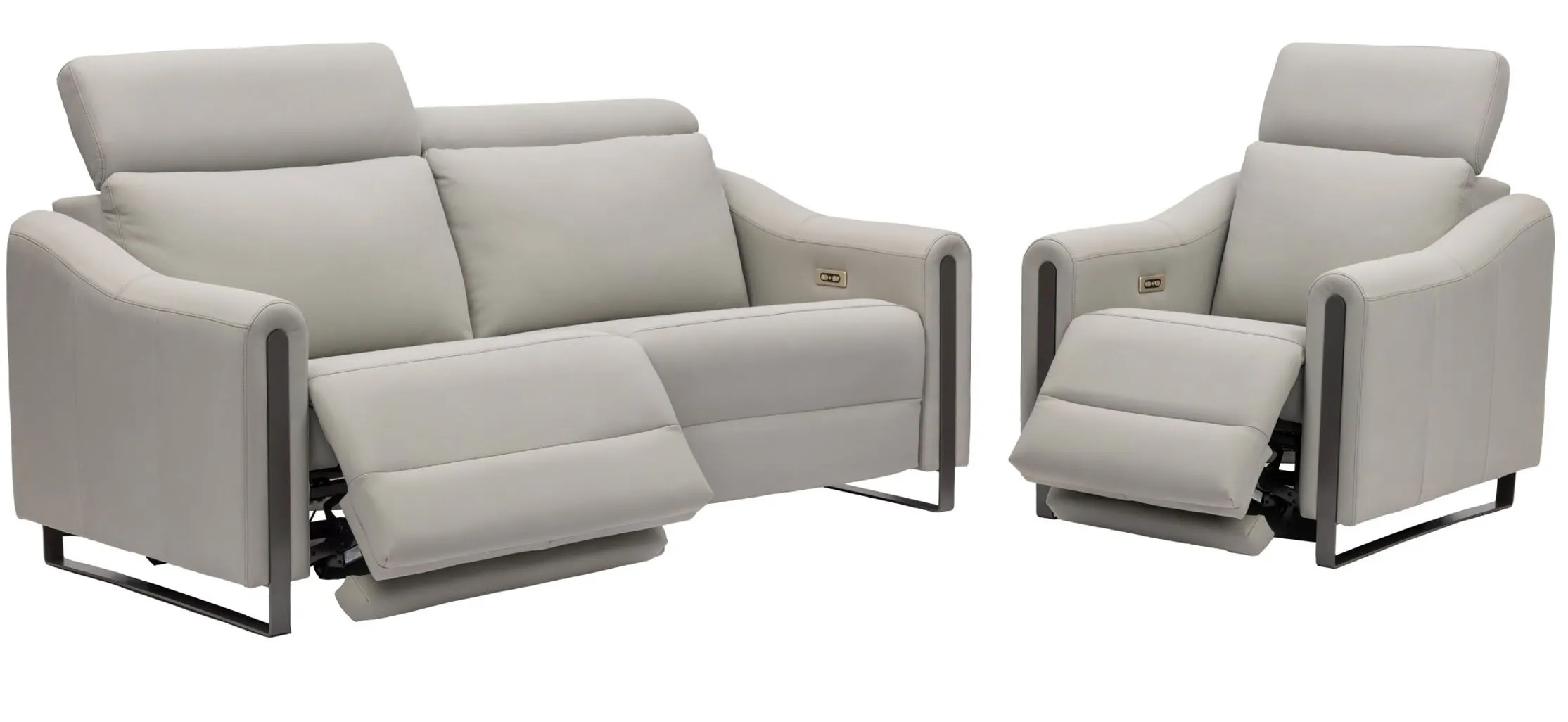 John Dual Power Reclining Sofa — Available in Standard & Wide Cushions, 140+ Leather Options, and 78", 82", or 110" Widths 9 John Dual Power Reclining Sofa — Available in Standard & Wide Cushions, 140+ Leather Options, and 78", 82", or 110" Widths