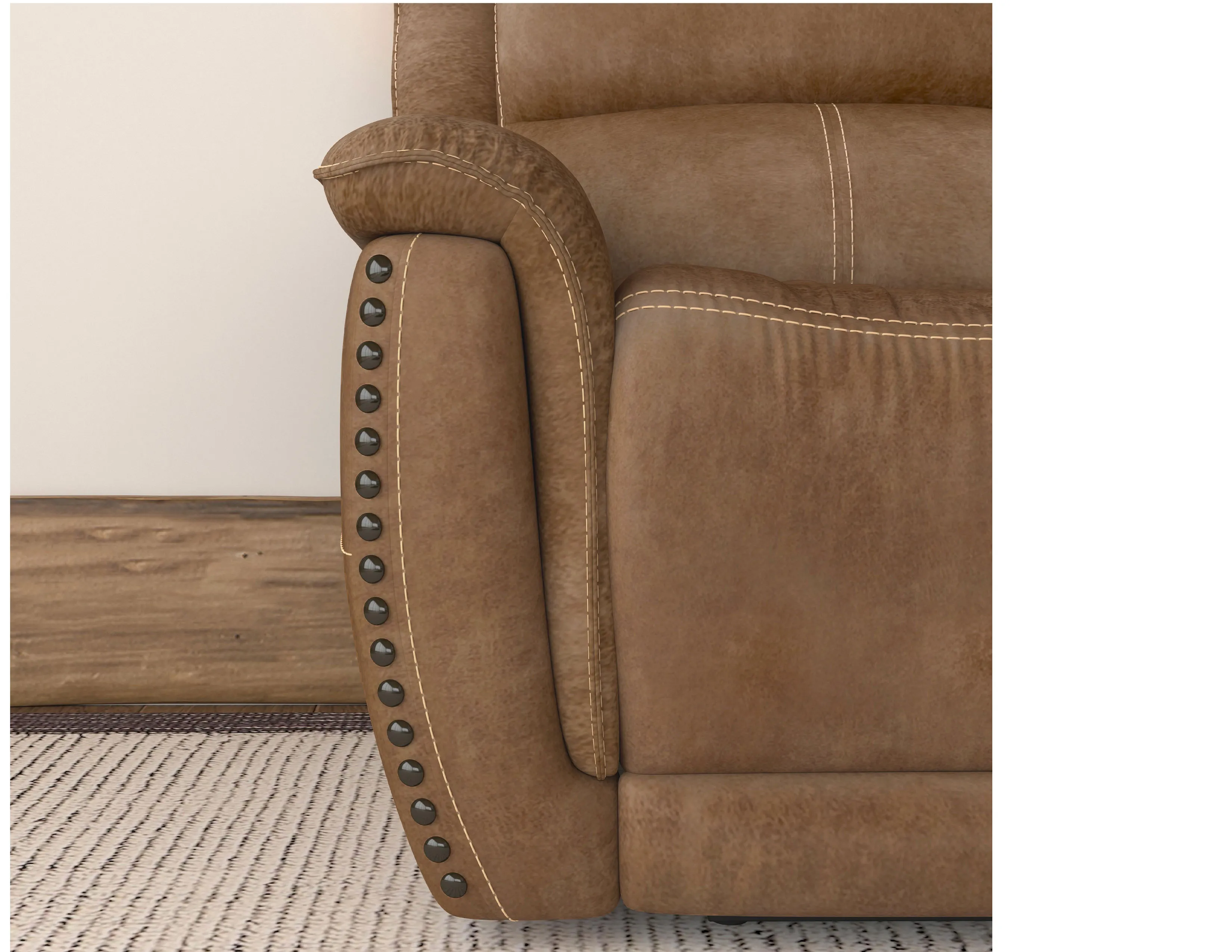 Beau 1011 Power Headrest Power Reclining Console Loveseat (Caramel faux leather fabric) in stock 20 Beau 1011 Power Headrest Power Reclining Console Loveseat (Caramel faux leather fabric) in stock
