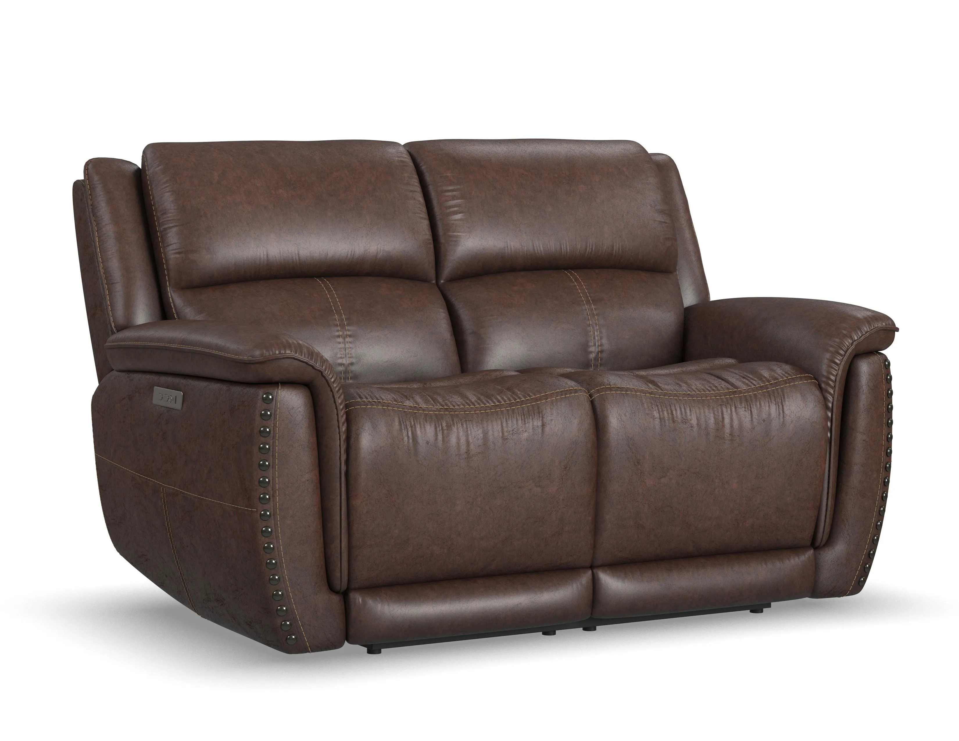 Beau 1011 Power Headrest Power Reclining Console Loveseat (Chocolate faux leather fabric) in stock 10 Beau 1011 Power Headrest Power Reclining Console Loveseat (Chocolate faux leather fabric) in stock