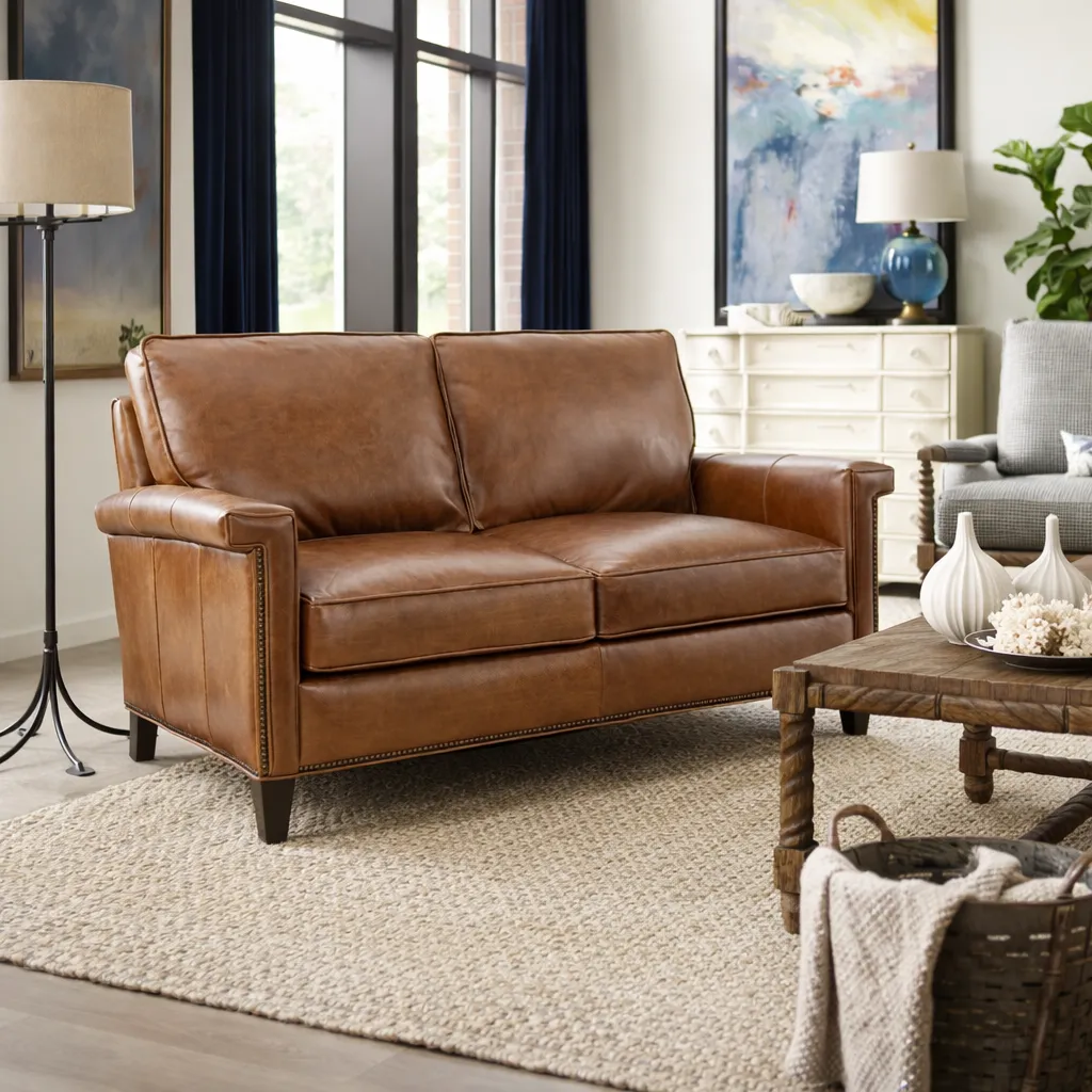 Bradington Young Mallory 774 Sofa (12 leathers) 8-Way Hand Tie 13 Bradington Young Mallory 774 Sofa (12 leathers) 8-Way Hand Tie