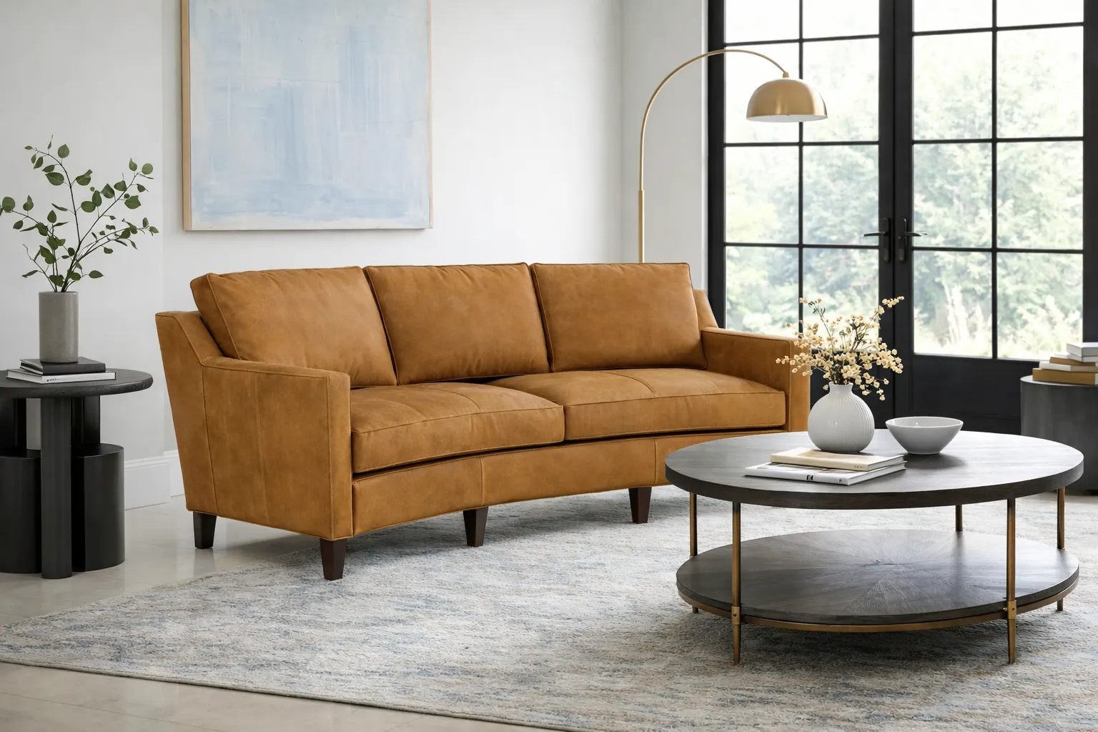 Bradington Young Melville 771 Sofa (12 leathers) 8-Way Hand Tie 12 Bradington Young Melville 771 Sofa (12 leathers) 8-Way Hand Tie