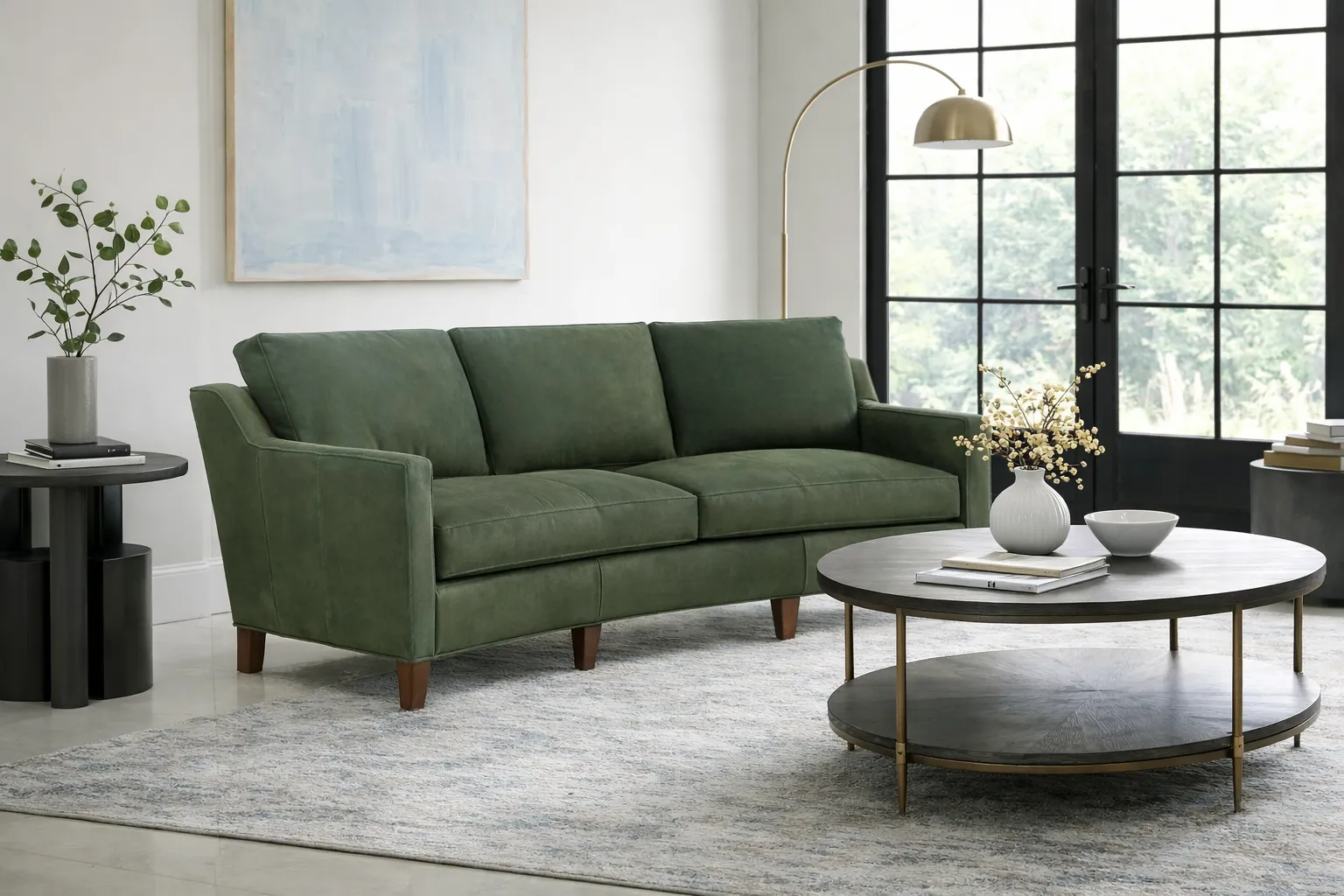 Bradington Young Melville 771 Sofa (12 leathers) 8-Way Hand Tie 16 Bradington Young Melville 771 Sofa (12 leathers) 8-Way Hand Tie