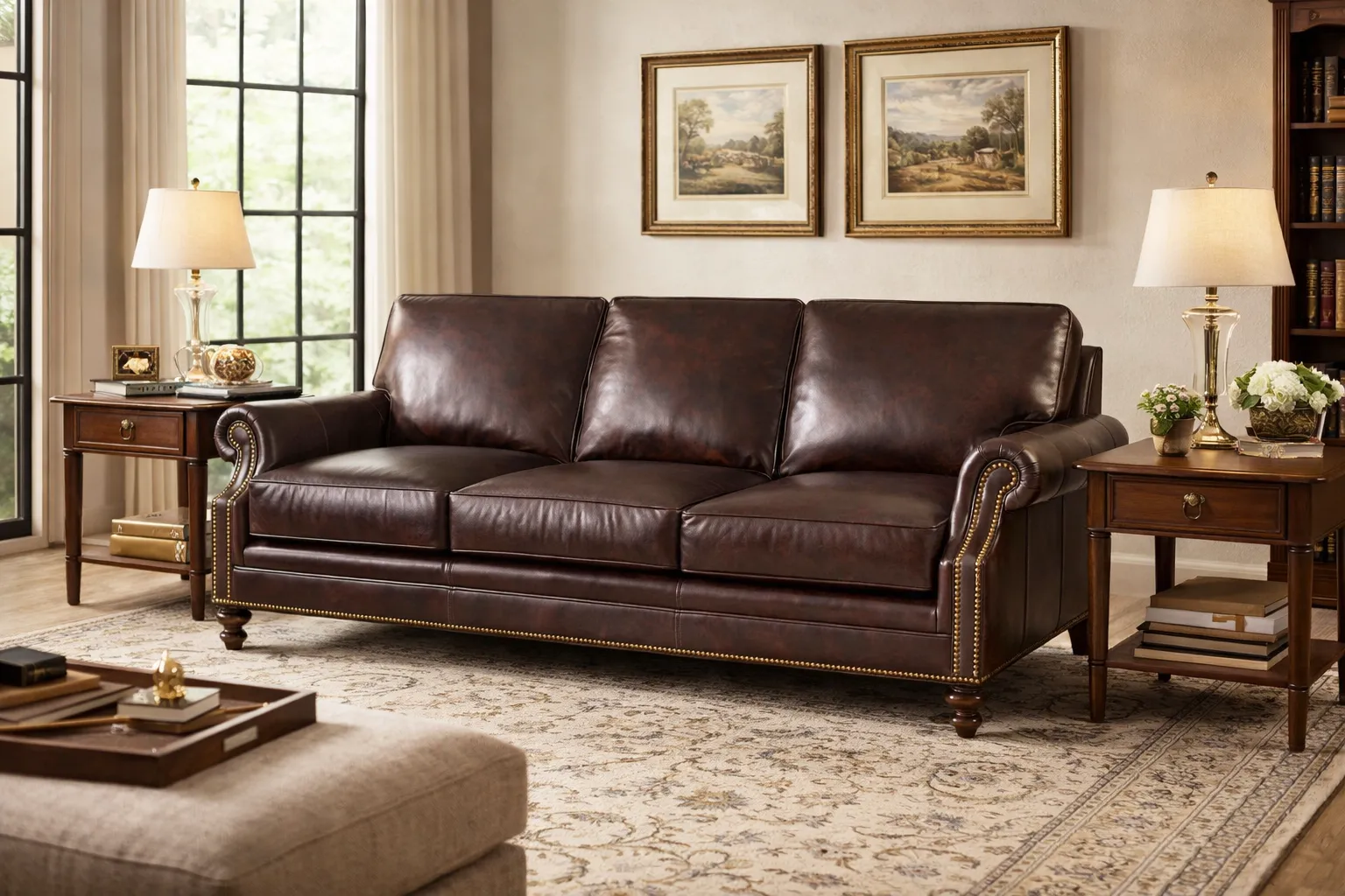 Bradington Young West Haven 759 Sofa (12 leathers) 8-Way Hand Tie 5 Bradington Young West Haven 759 Sofa (12 leathers) 8-Way Hand Tie
