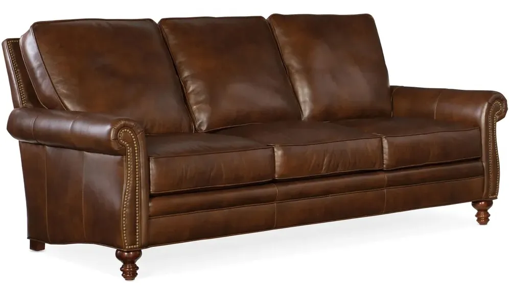 Bradington Young Reddish 579 Sofa (12 leathers) 8-Way Hand Tied 4 Bradington Young Reddish 579 Sofa (12 leathers) 8-Way Hand Tied