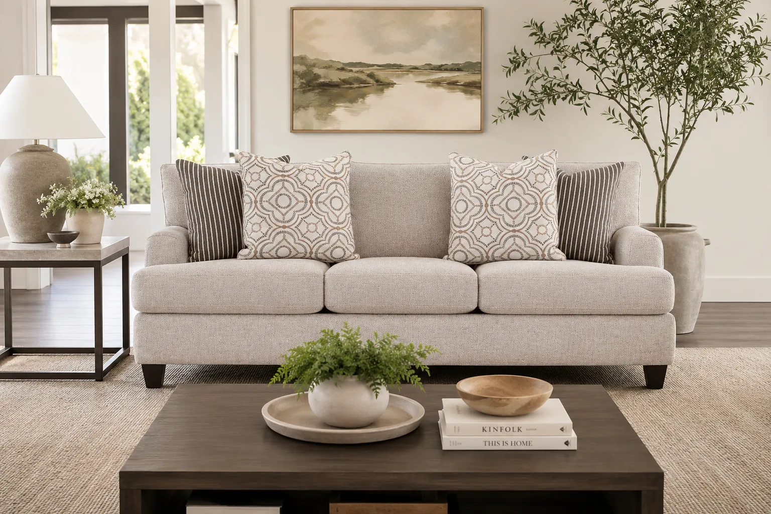 Cambria 93" Sofa (Modern Farmhouse Style. Made for Everyday Comfort) 3 Cambria 93" Sofa (Modern Farmhouse Style. Made for Everyday Comfort)