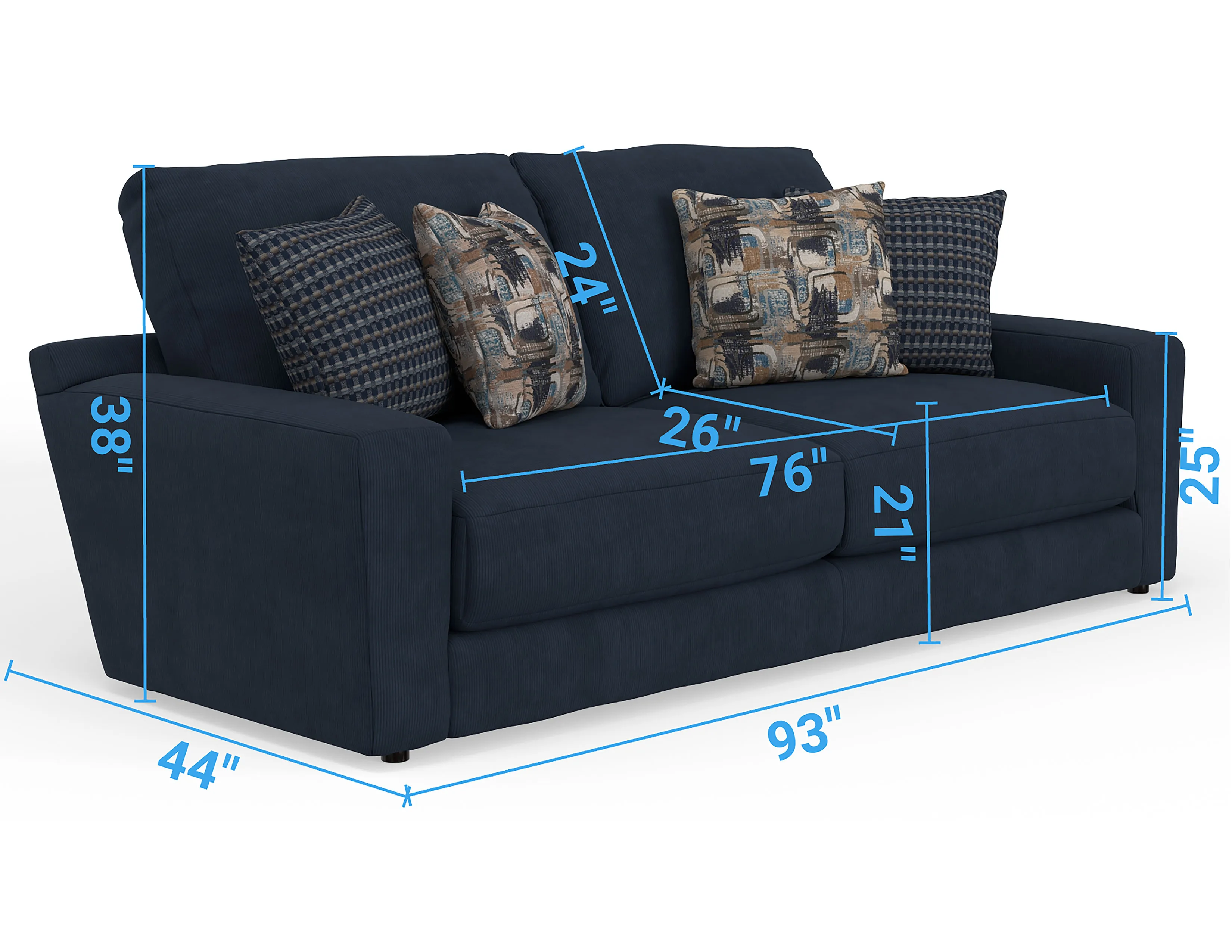Milo 93" Sofa - 4046 (includes pillows) 3 Milo 93" Sofa - 4046 (includes pillows)