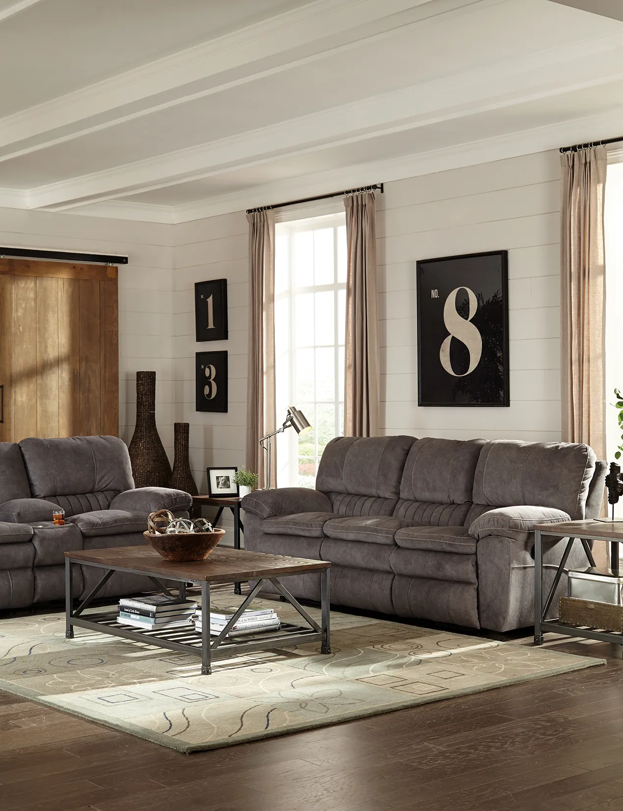 Reyes 91" Lay Flat Reclining Sofa (2 colors) 4 Reyes 91" Lay Flat Reclining Sofa (2 colors)