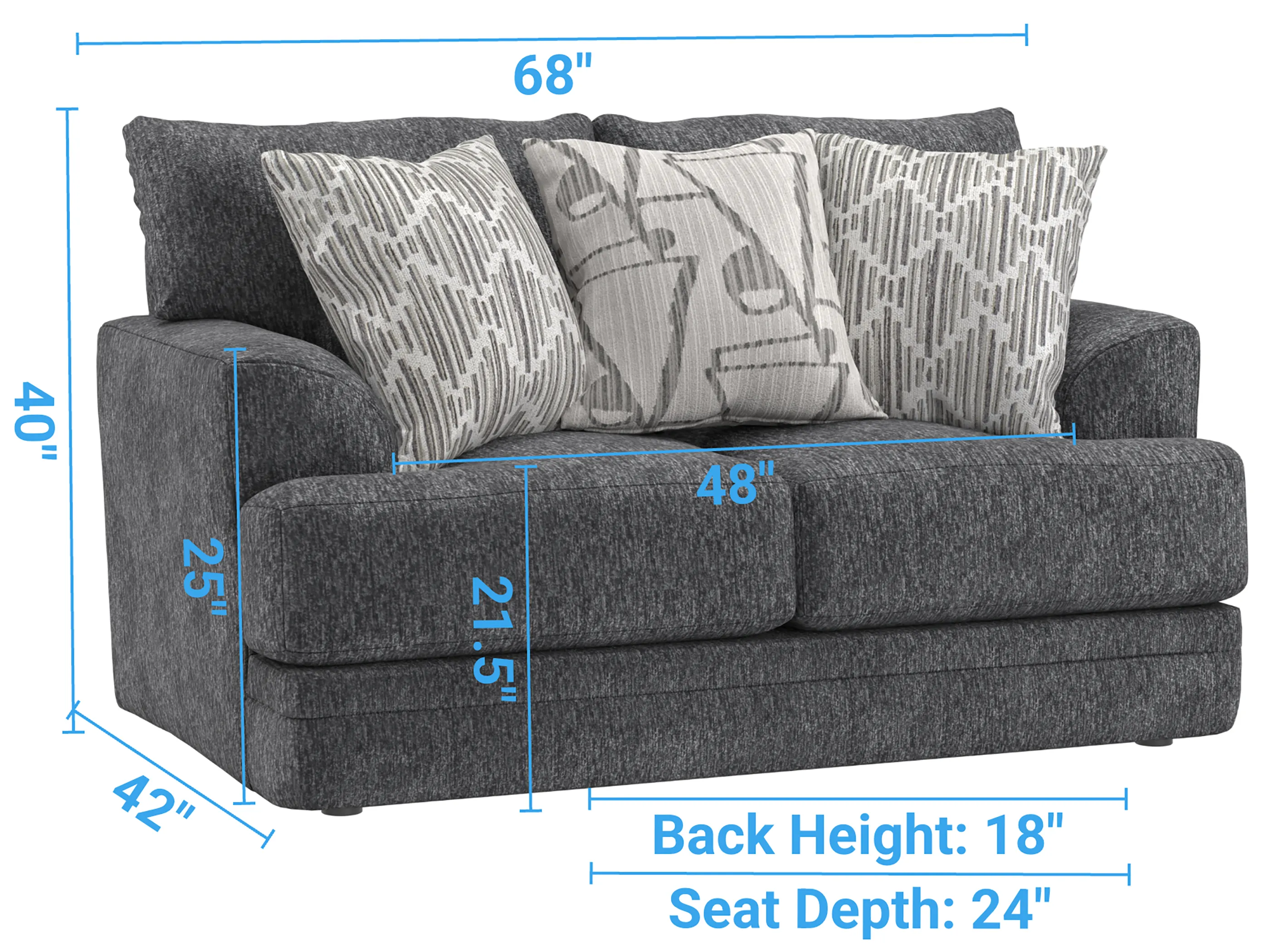 Tyson 93" Sofa (includes pillows) 2 colors 18 Tyson 93" Sofa (includes pillows) 2 colors