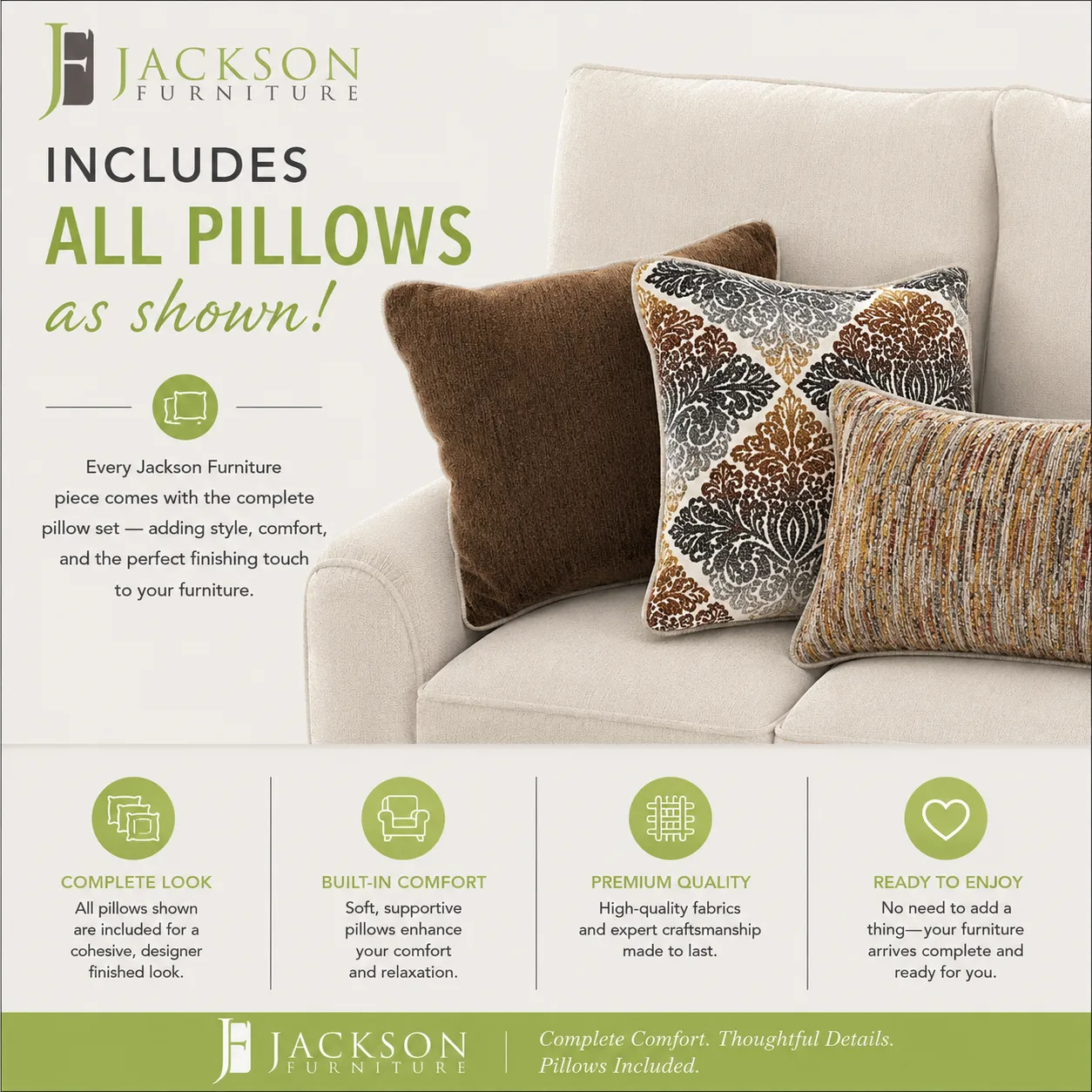 Eagan Stationary 95" Sofa (+3 colors) includes pillows 10 Eagan Stationary 95" Sofa (+3 colors) includes pillows