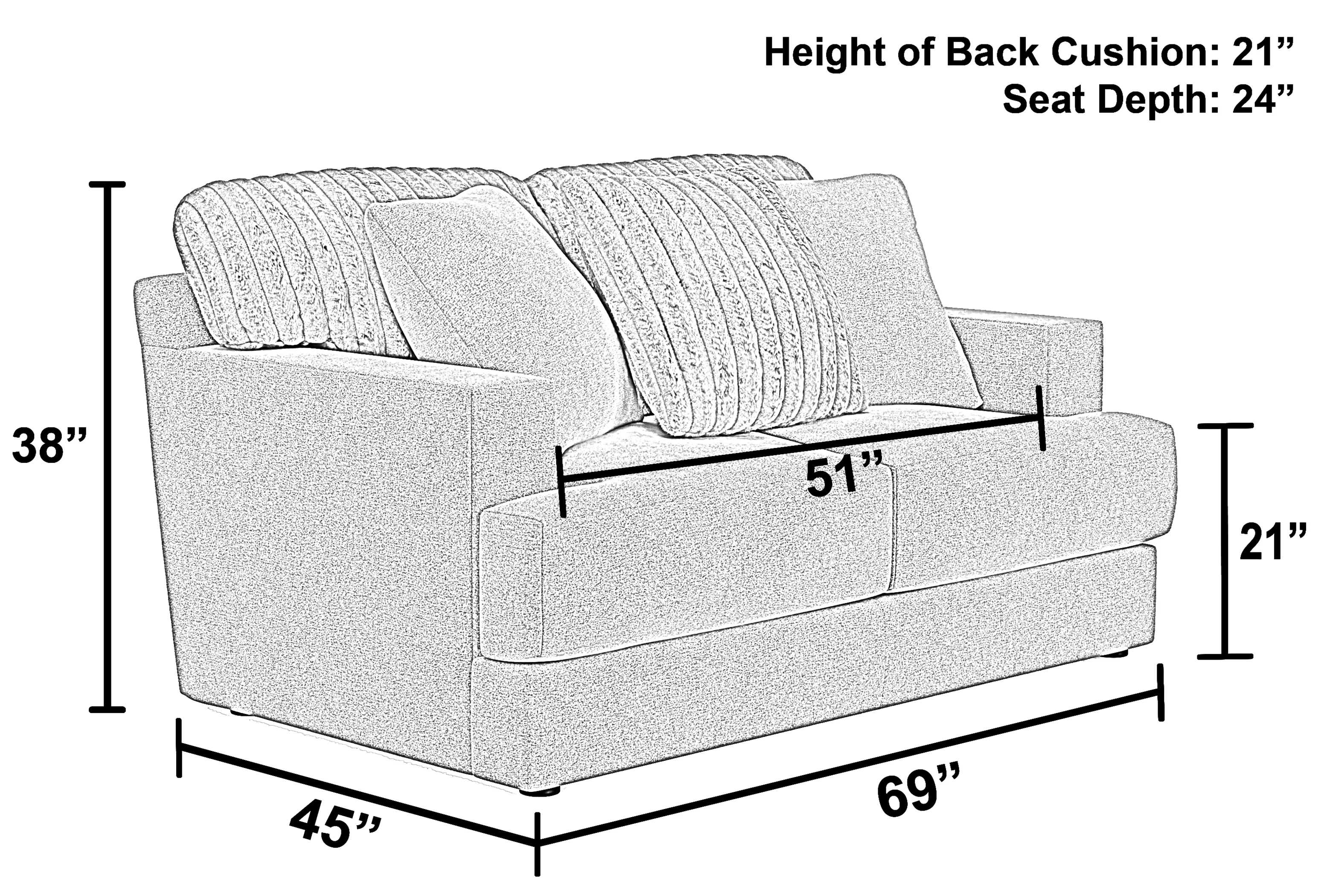 Eagan Stationary 95" Sofa (+3 colors) includes pillows 45 Eagan Stationary 95" Sofa (+3 colors) includes pillows