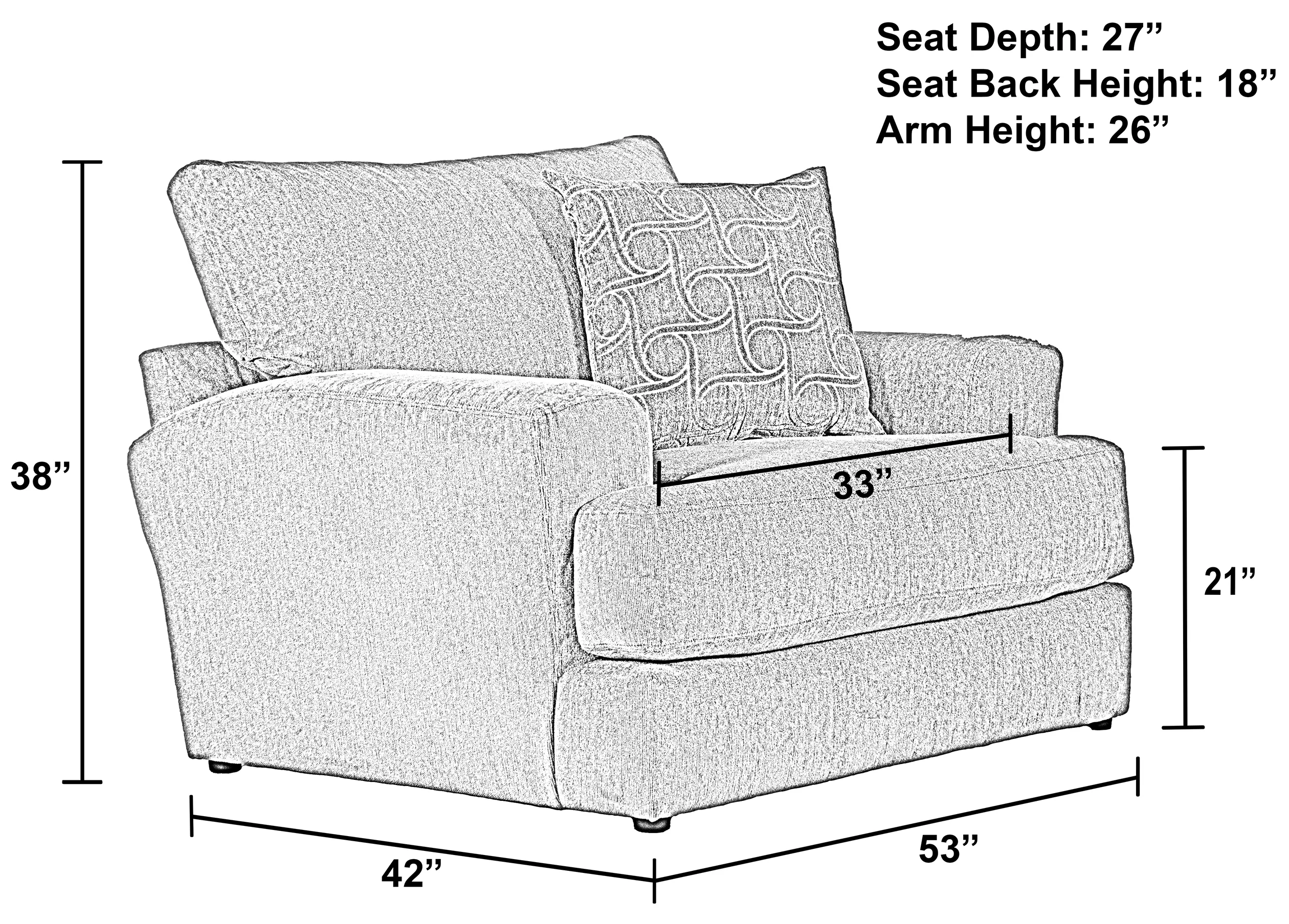 Lamar 90" Sofa (includes pillows) 2 colors 28 Lamar 90" Sofa (includes pillows) 2 colors
