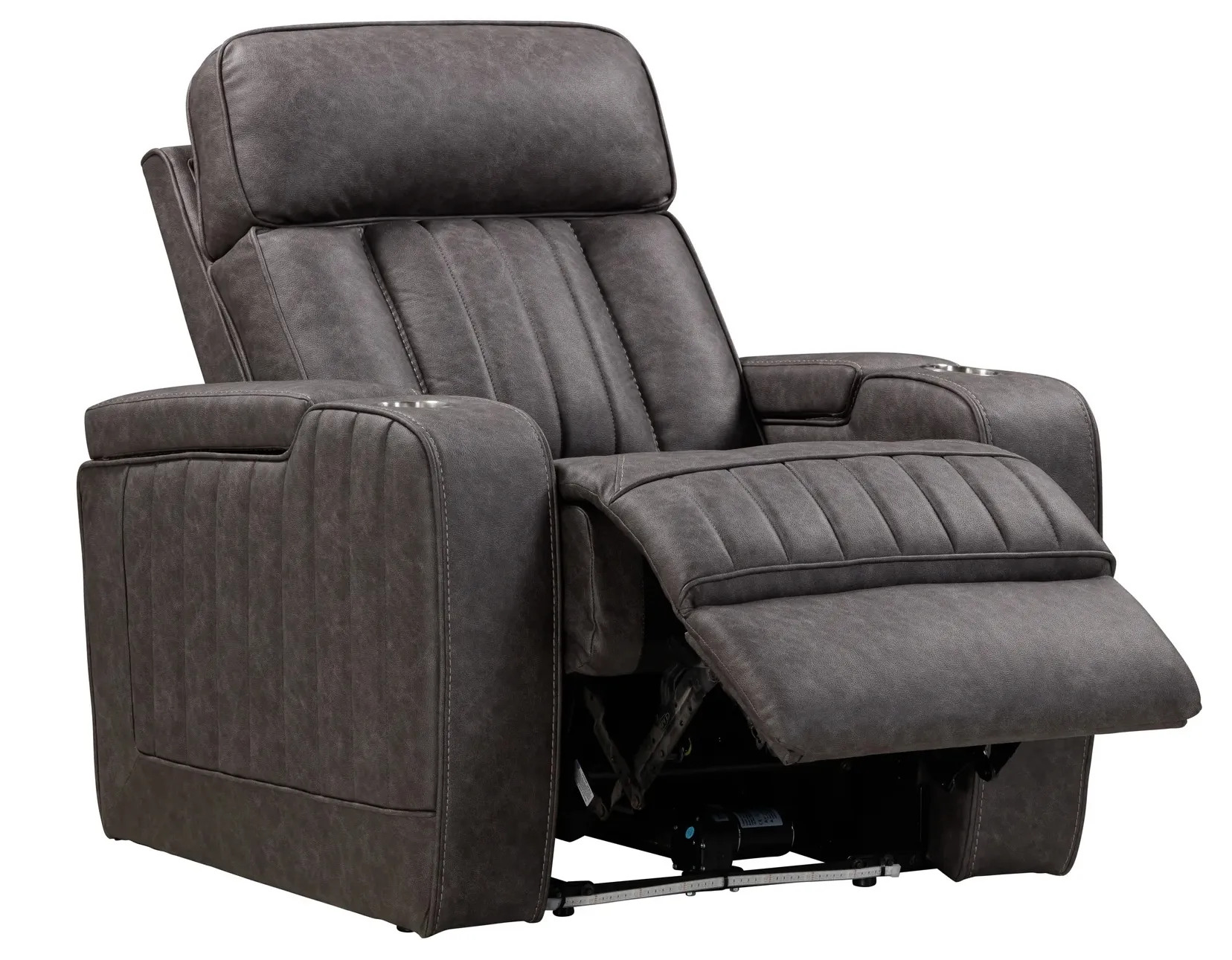 Equinox 85" Power Headrest Power Reclining Sofa w/ Dropdown Table Mercury (In stock - Fast shipping) 14 Equinox 85" Power Headrest Power Reclining Sofa w/ Dropdown Table Mercury (In stock - Fast shipping)