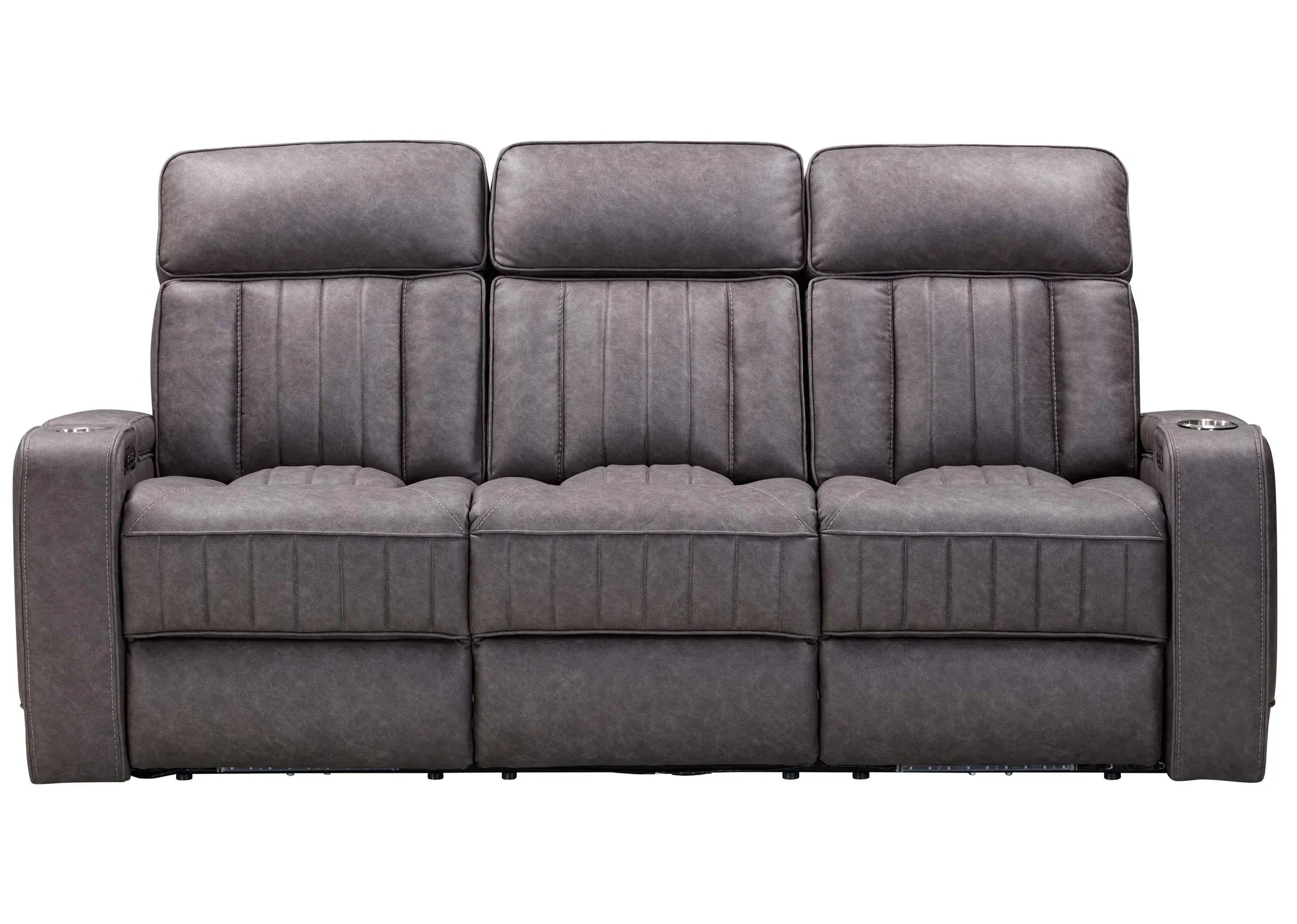 Equinox 85" Power Headrest Power Reclining Sofa w/ Dropdown Table Mercury (In stock - Fast shipping) 4 Equinox 85" Power Headrest Power Reclining Sofa w/ Dropdown Table Mercury (In stock - Fast shipping)