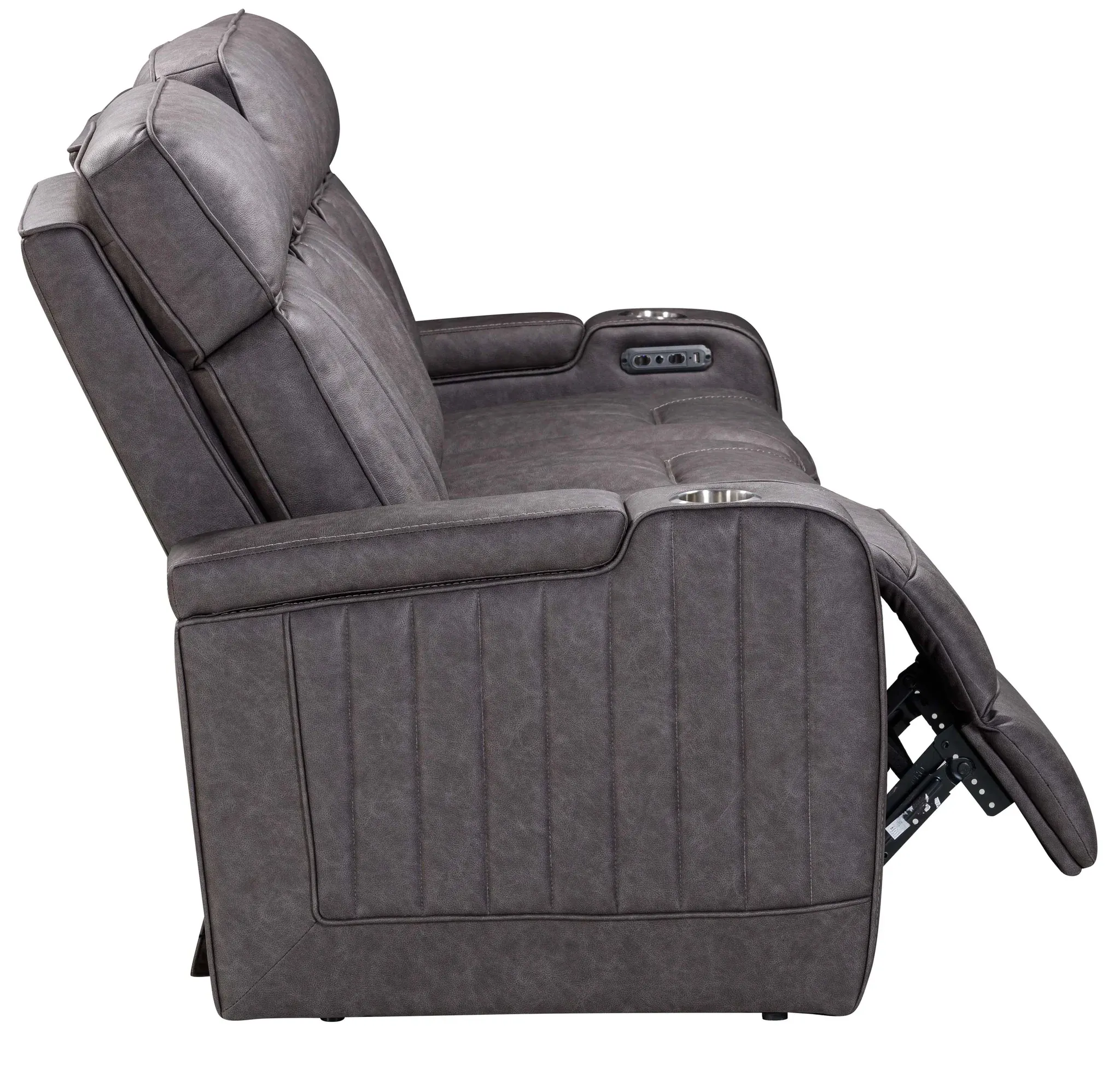 Equinox 85" Power Headrest Power Reclining Sofa w/ Dropdown Table Mercury (In stock - Fast shipping) 5 Equinox 85" Power Headrest Power Reclining Sofa w/ Dropdown Table Mercury (In stock - Fast shipping)